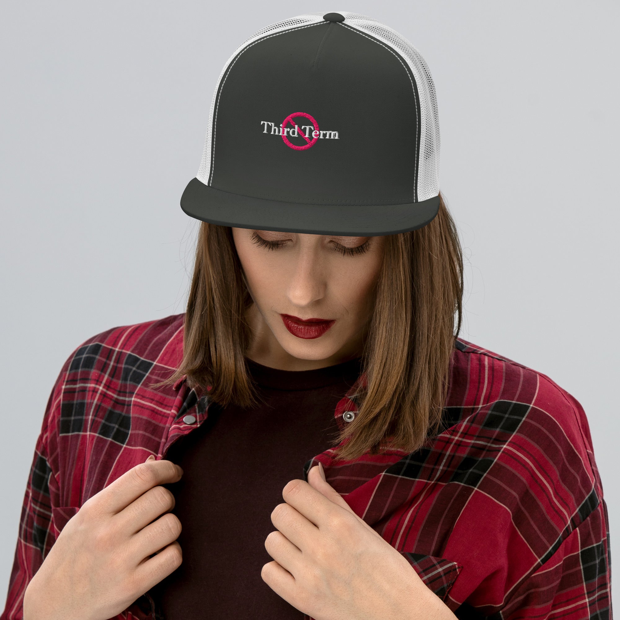Third Term trucker cap with embroidered logo – multiple colors – DETOUR.STORE