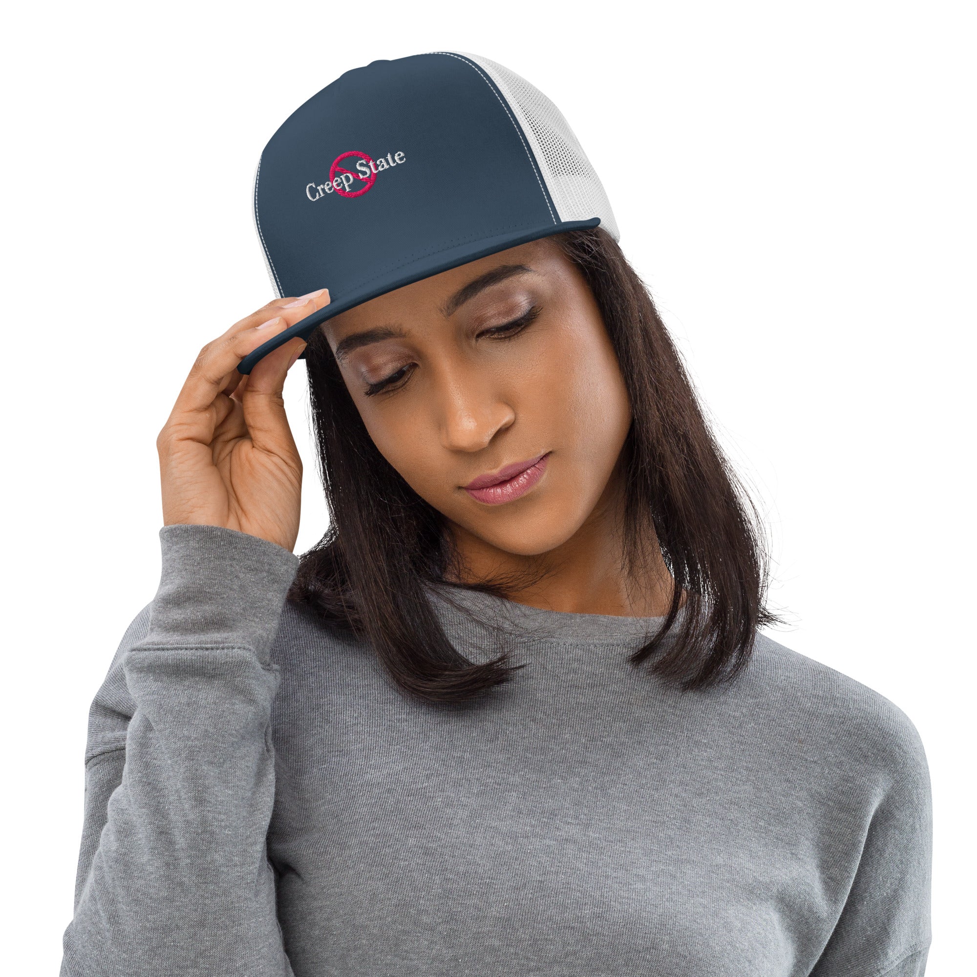 Creep State trucker cap with embroidered logo – multiple colors – DETOUR.STORE