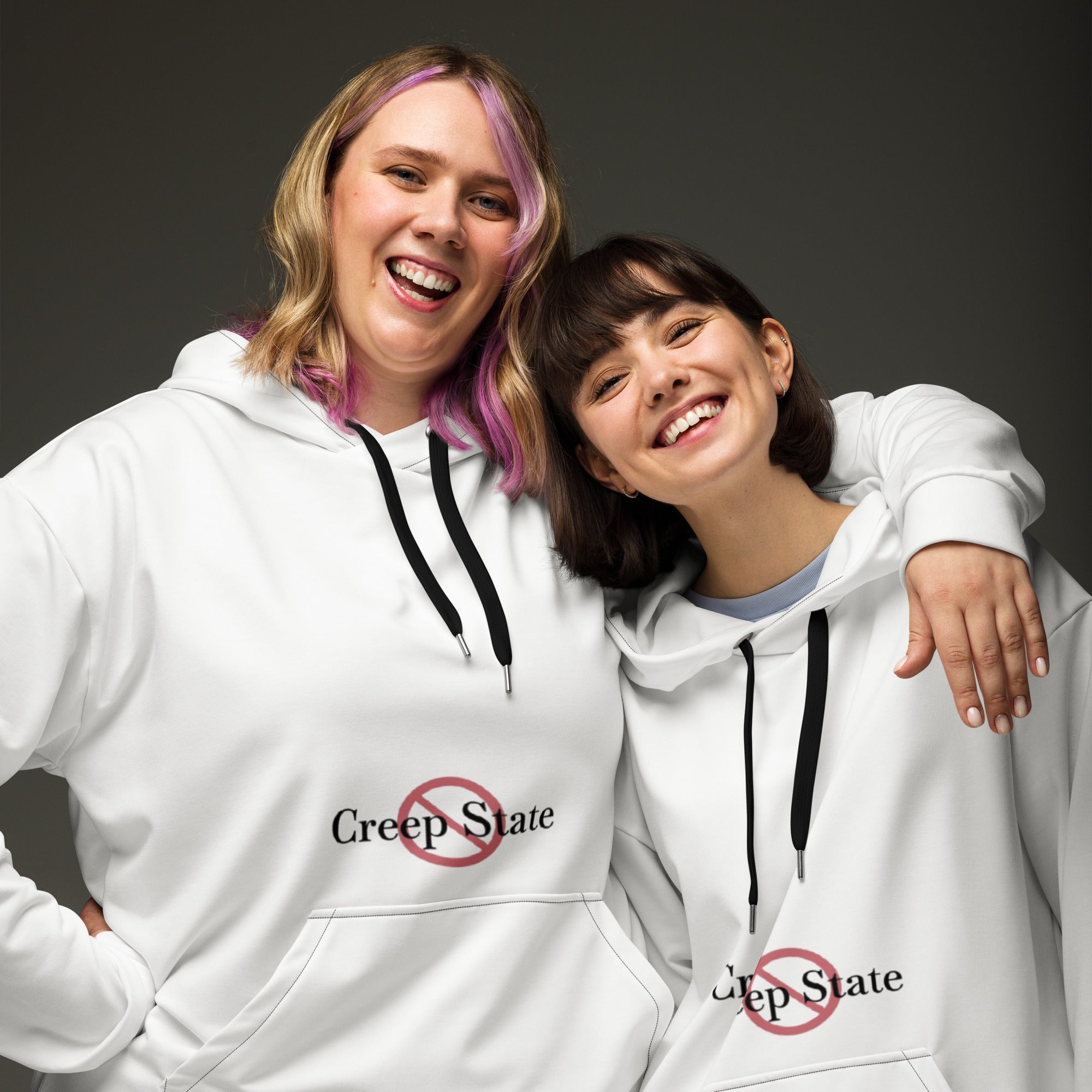 Creep State unisex hoodie with printed logo – multiple colors – DETOUR.STORE