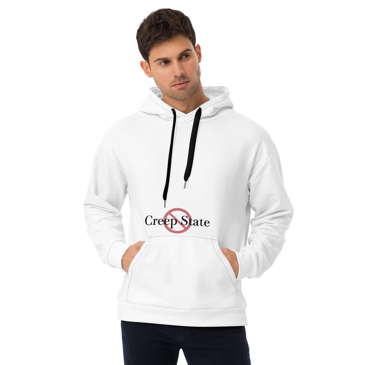 Creep State unisex hoodie with printed logo – multiple colors – DETOUR.STORE
