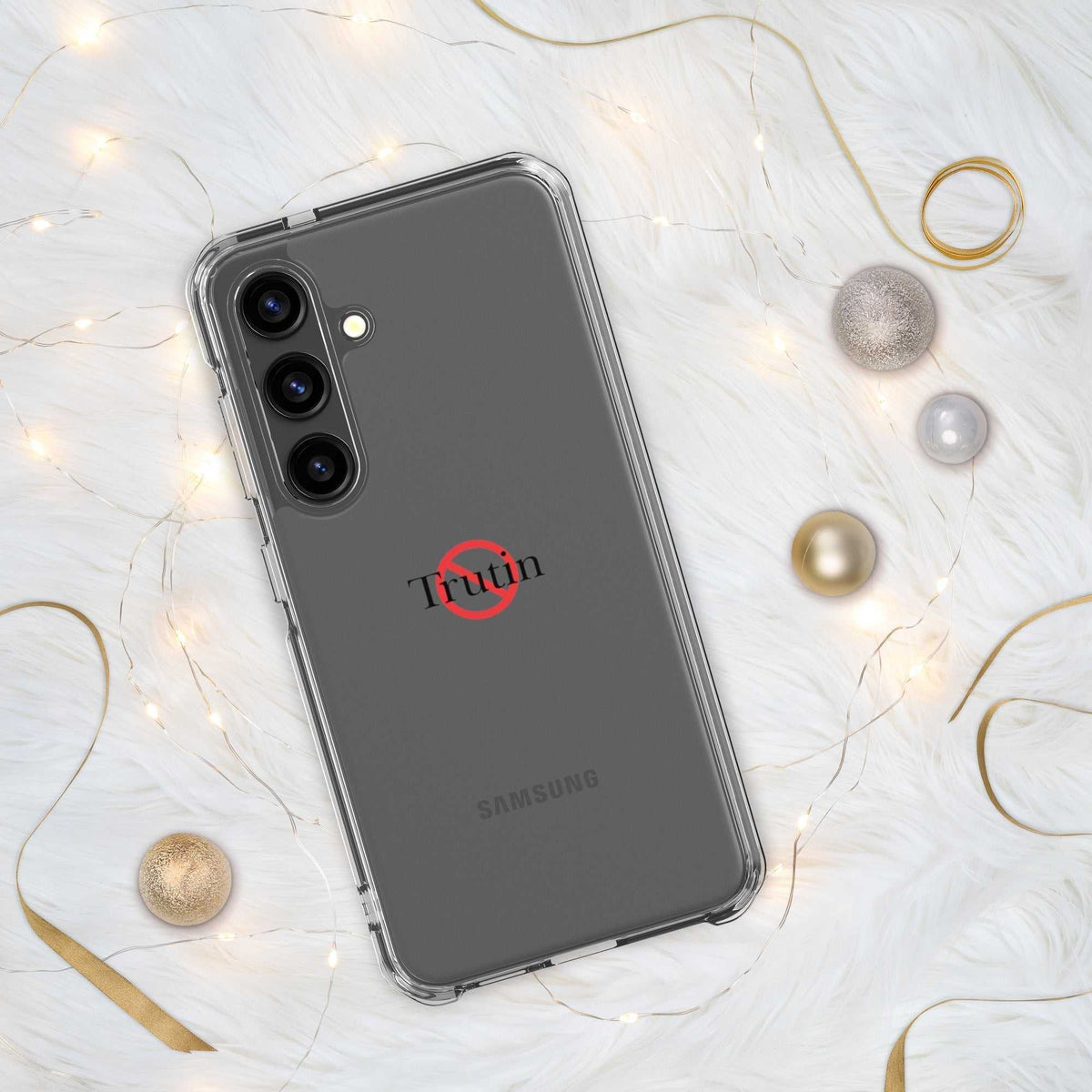 Clear Case for Samsung“ Trutin & Trusk phone case (multiple colors available) from Detour.Store”