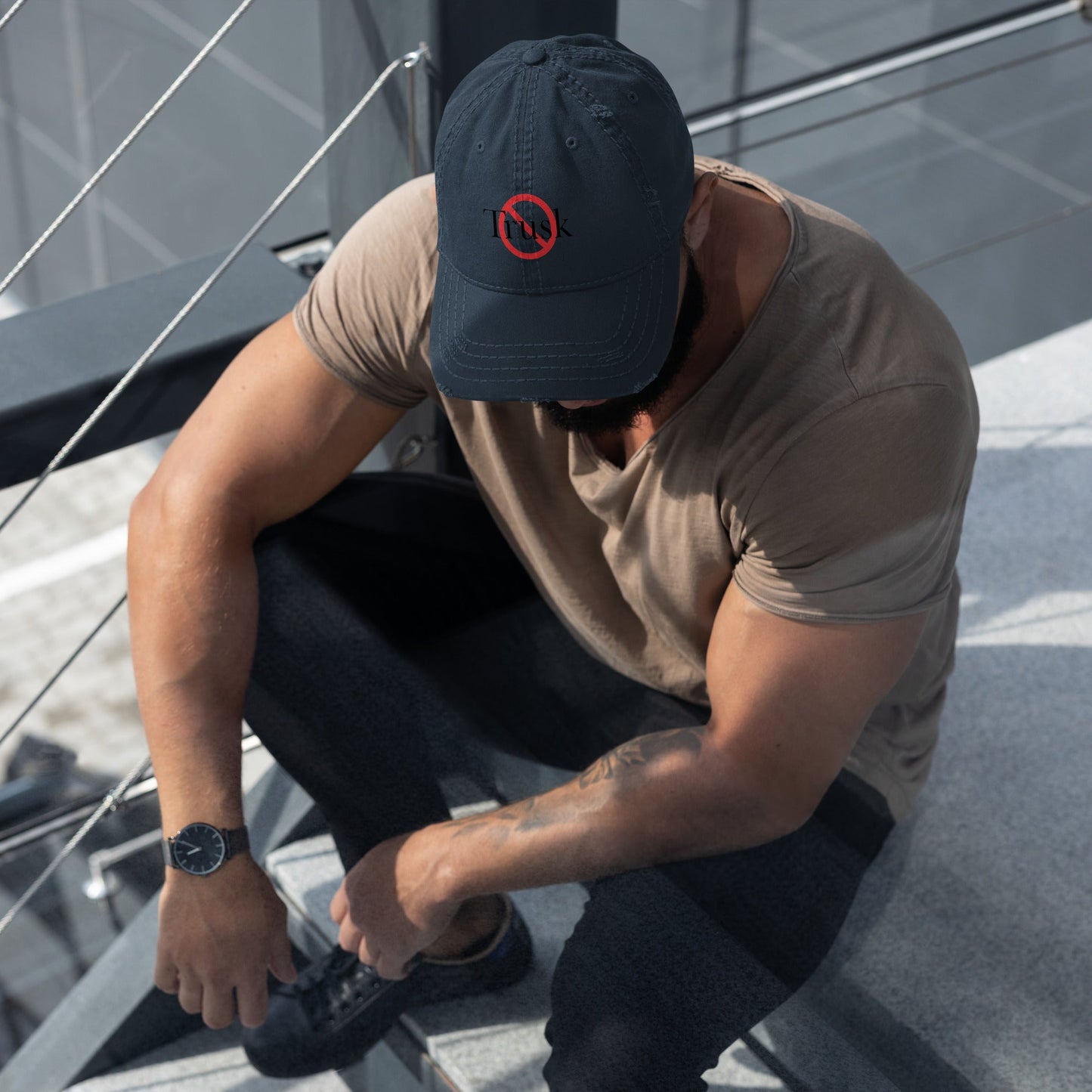 distressed dad cap