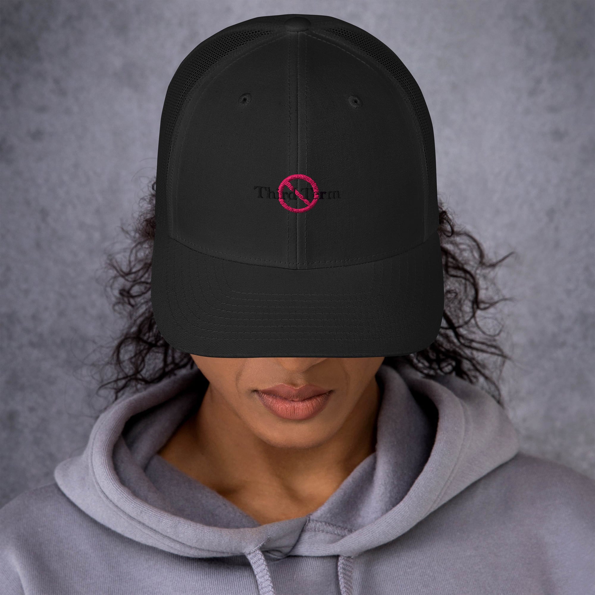 Third Term trucker cap with embroidered logo – multiple colors – DETOUR.STORE