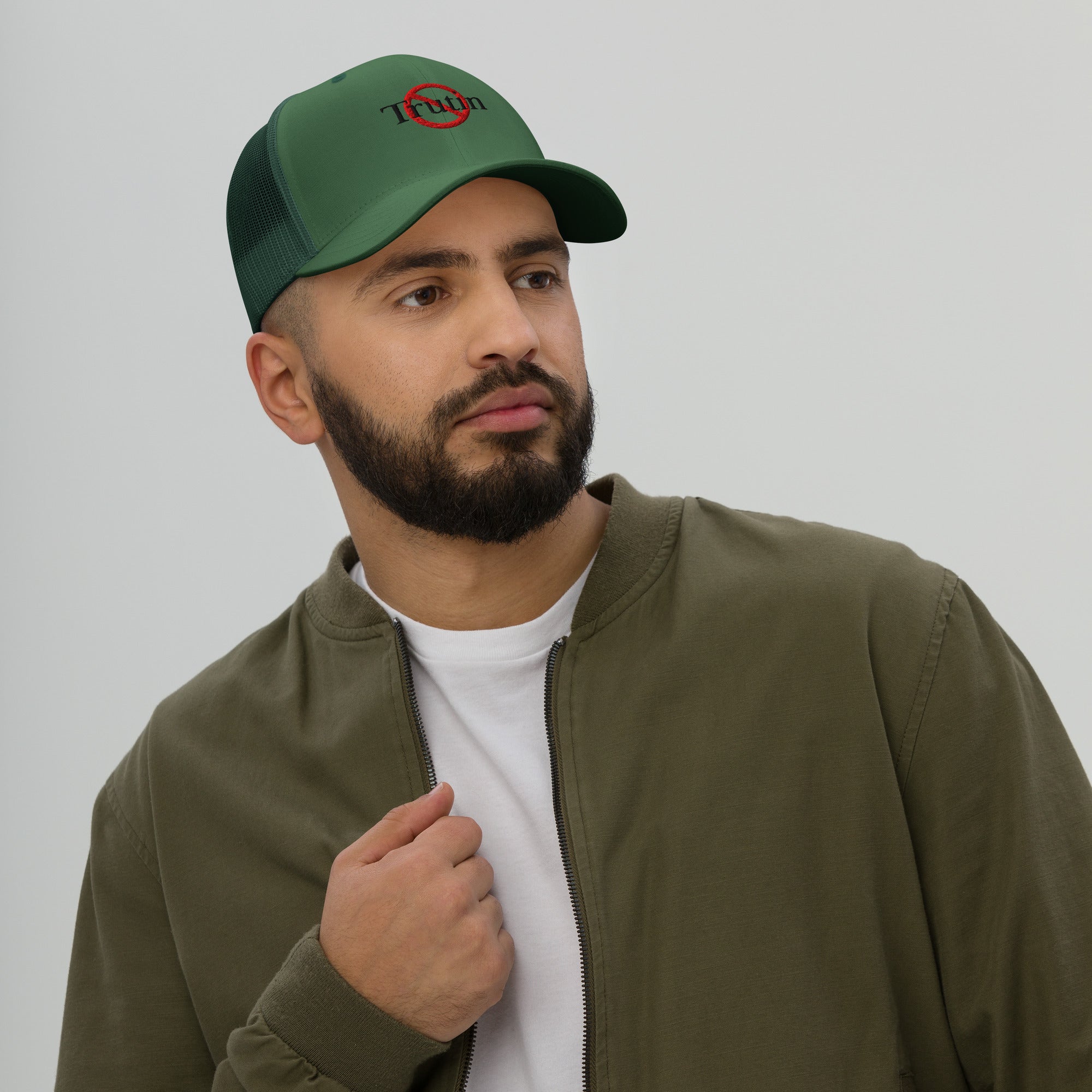 Trutin trucker cap with embroidered logo – multiple colors – DETOUR.STORE