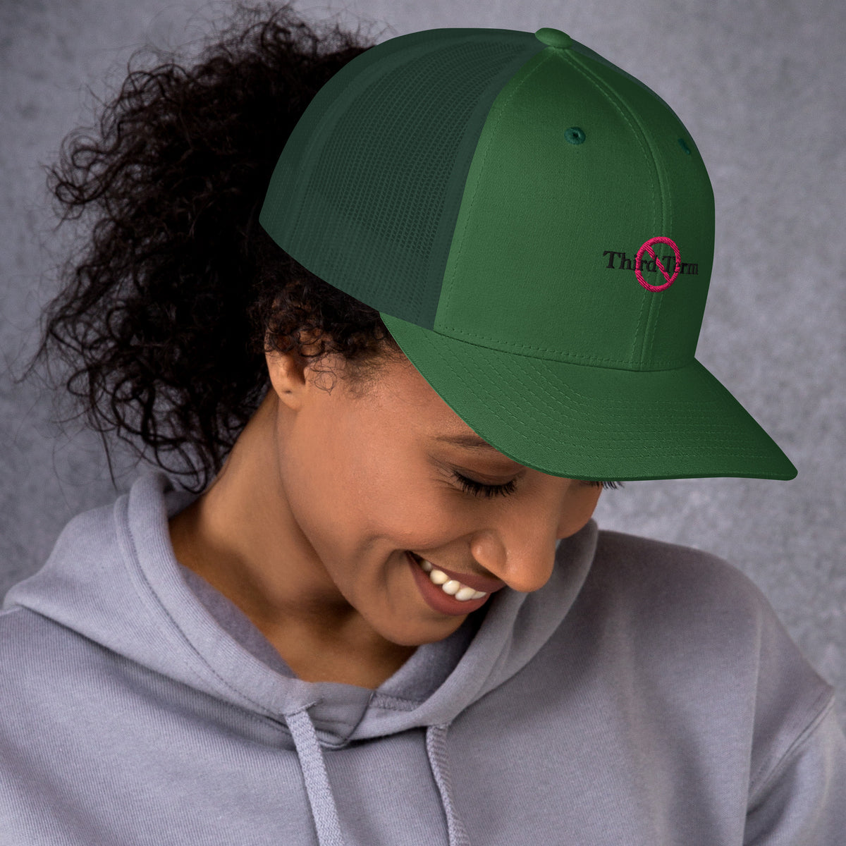 Third Term trucker cap with embroidered logo – multiple colors – DETOUR.STORE