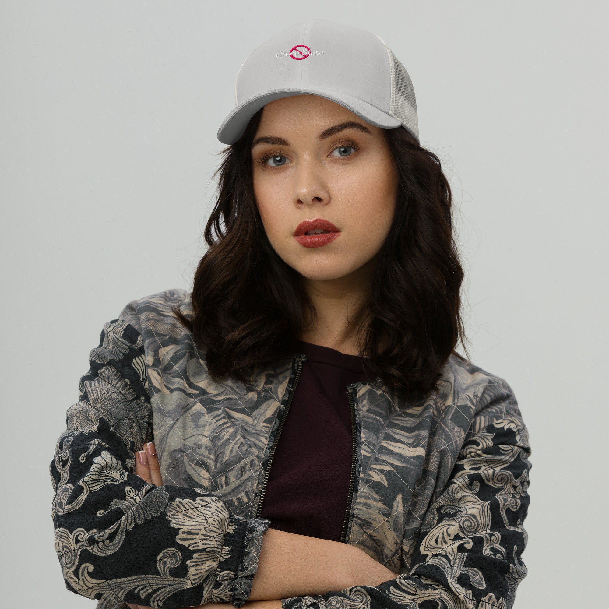 Creep State trucker cap with embroidered logo – multiple colors – DETOUR.STORE