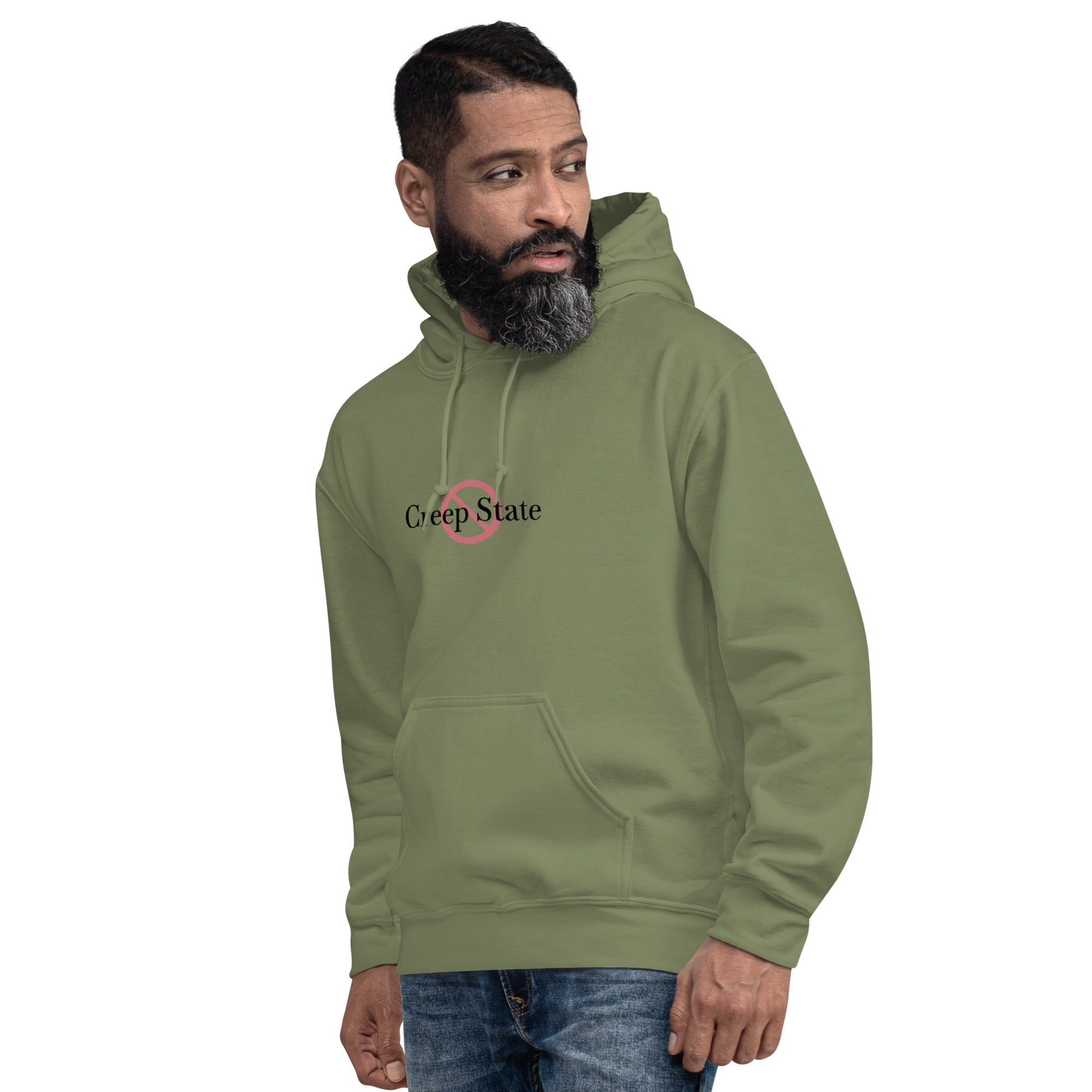Creep State unisex hoodie with printed logo – multiple colors – DETOUR.STORE