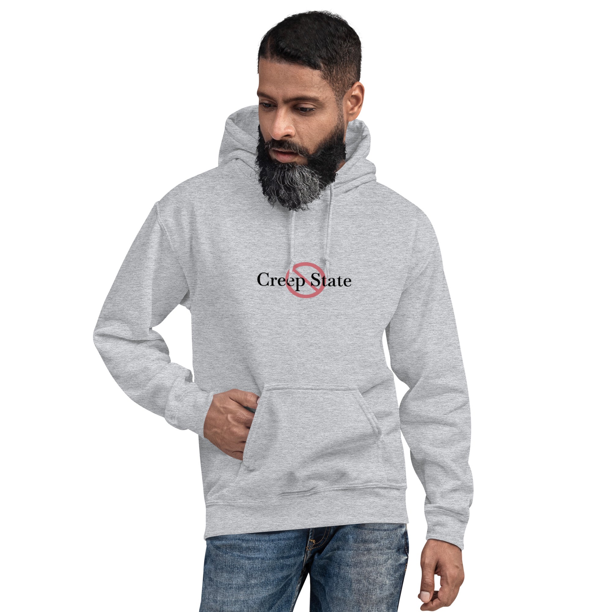 Creep State unisex hoodie with printed logo – multiple colors – DETOUR.STORE