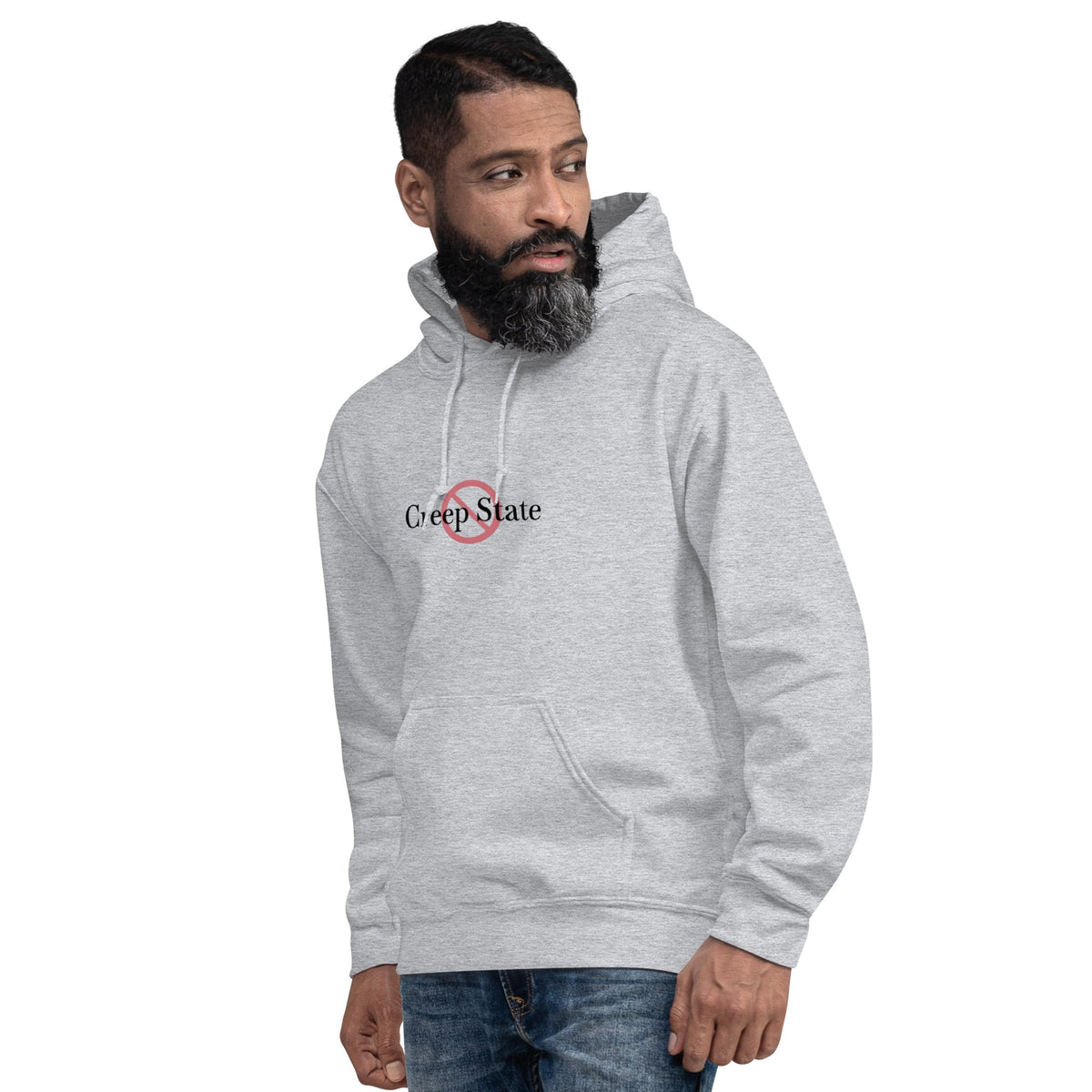 Creep State unisex hoodie with printed logo – multiple colors – DETOUR.STORE