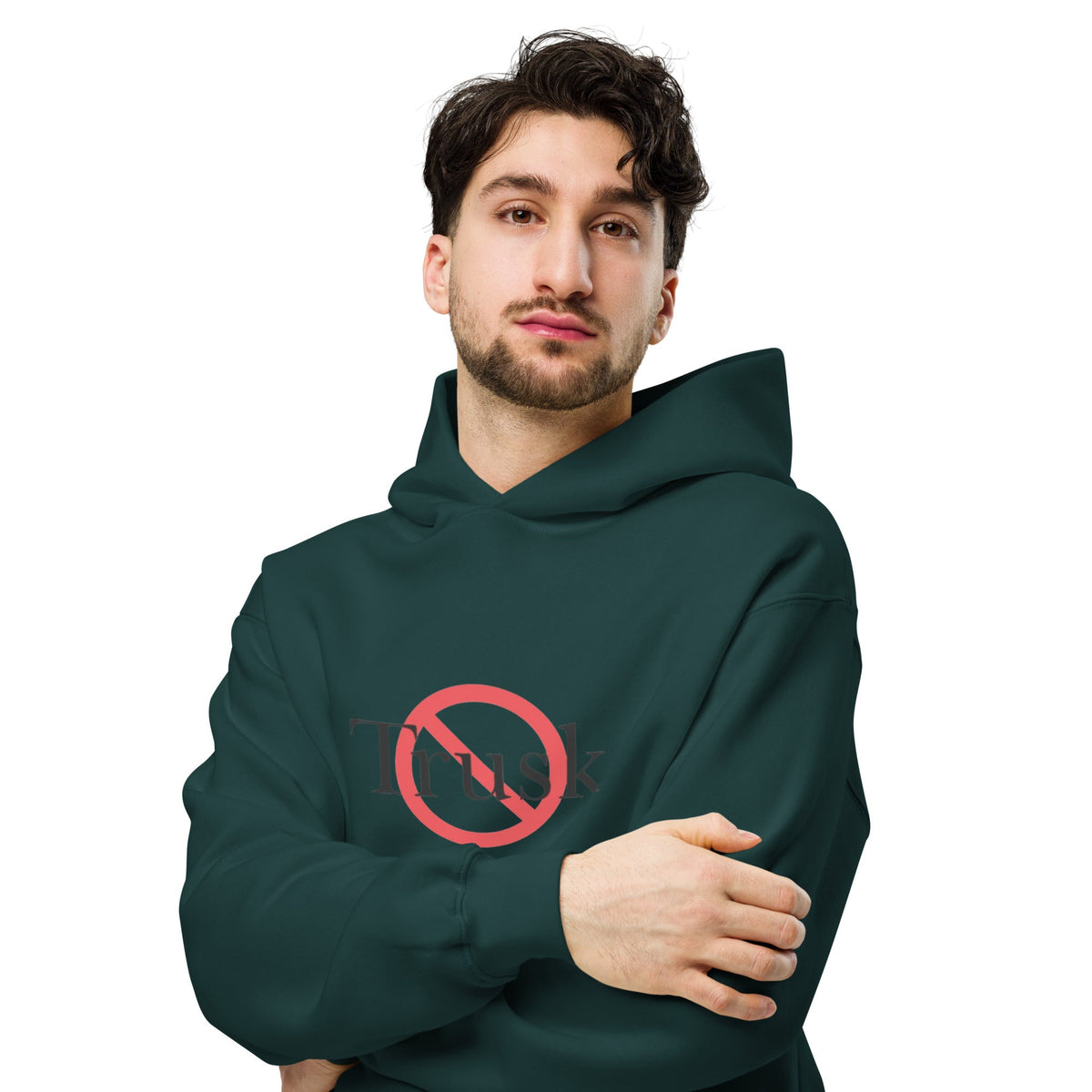Trusk unisex oversized hoodie with printed logo – multiple colors – DETOUR.STORE