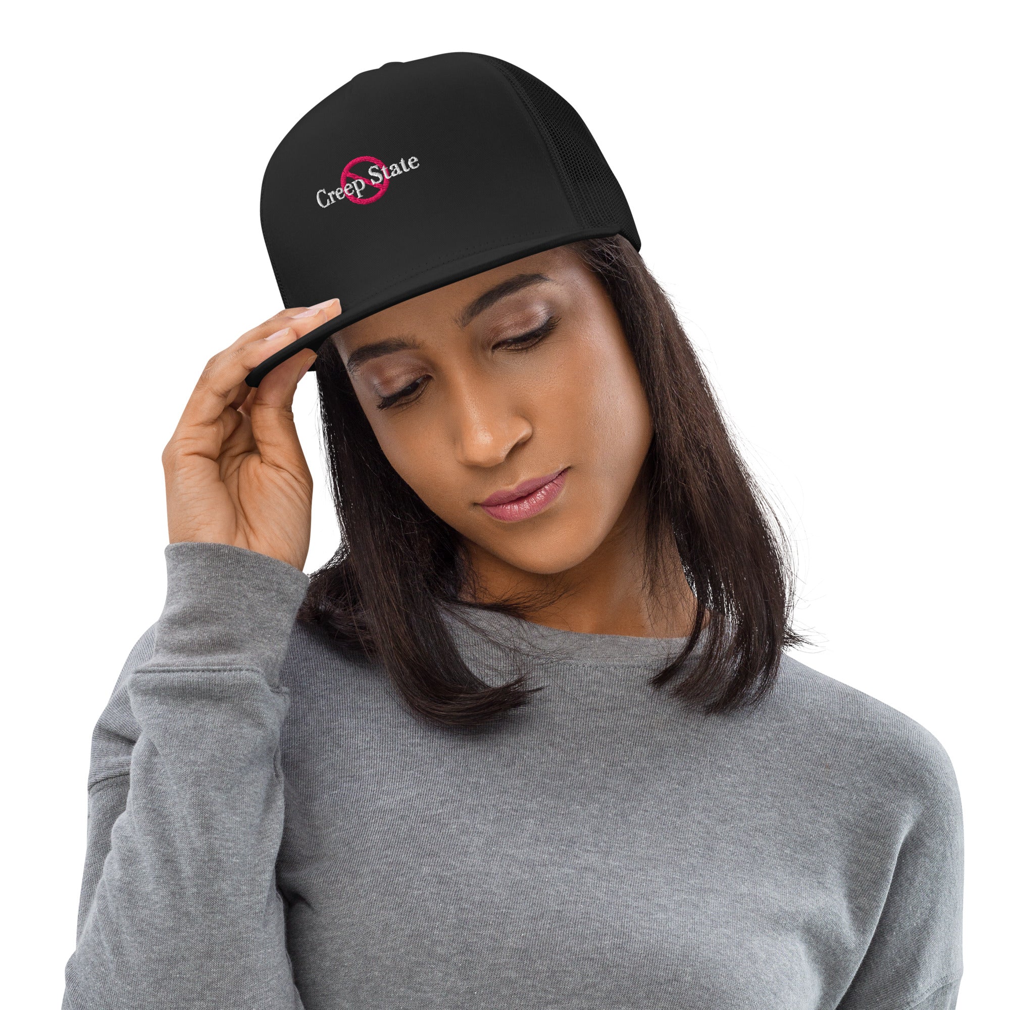 Creep State trucker cap with embroidered logo – multiple colors – DETOUR.STORE
