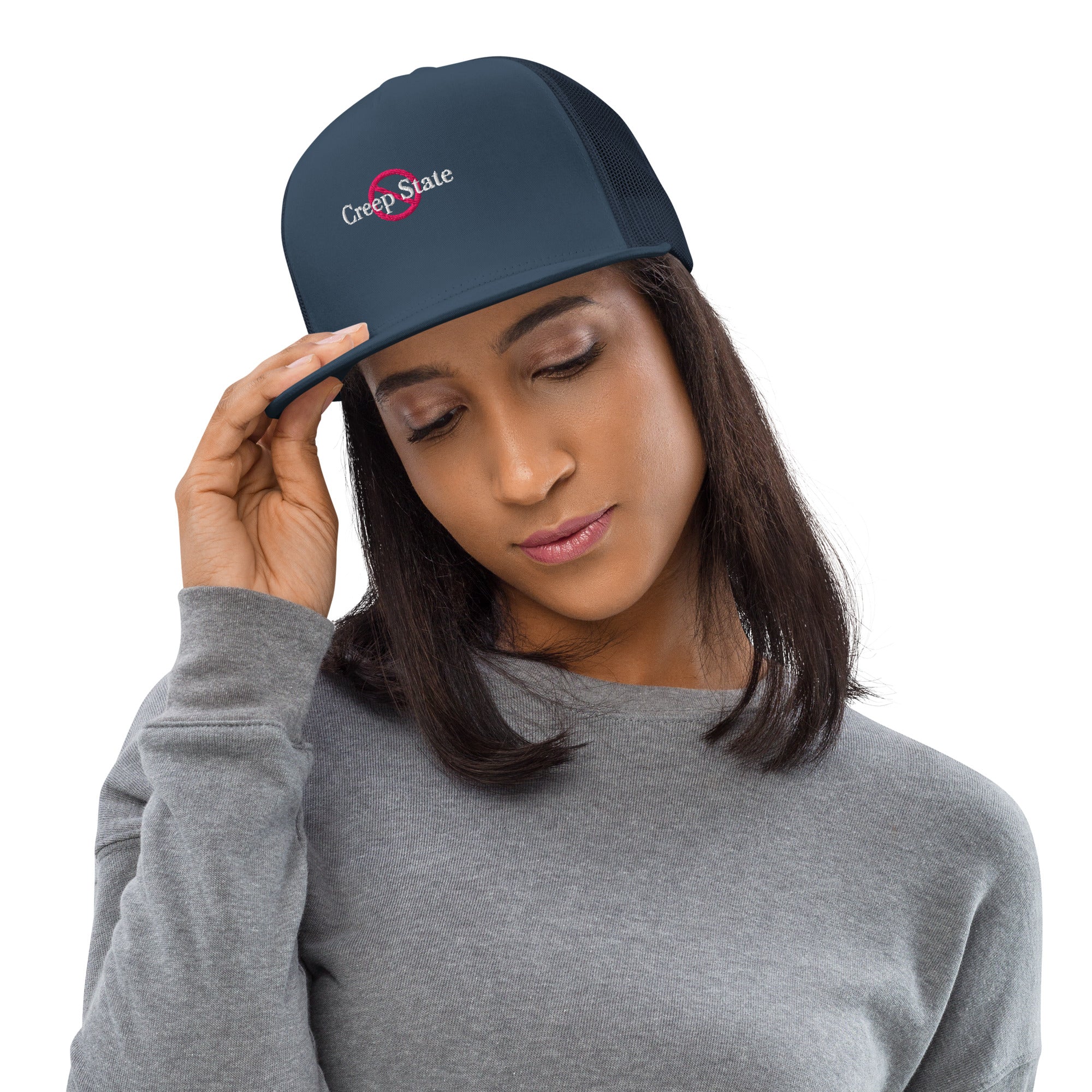 Creep State trucker cap with embroidered logo – multiple colors – DETOUR.STORE