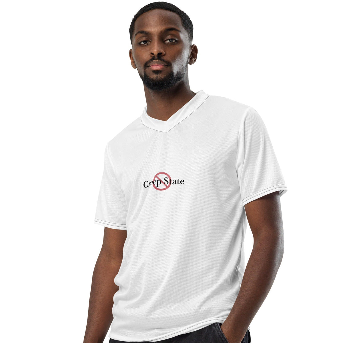 Creep State recycled unisex sports jersey with printed logo – multiple colors – DETOUR.STORE”