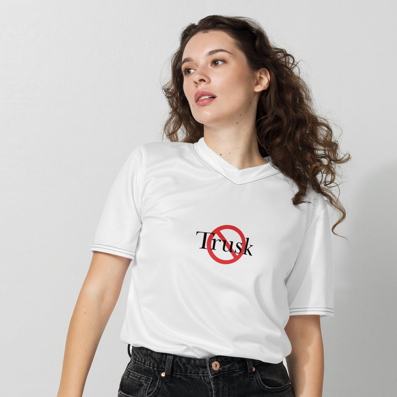 Trusk recycled unisex sports jersey with printed logo – multiple colors – DETOUR.STORE