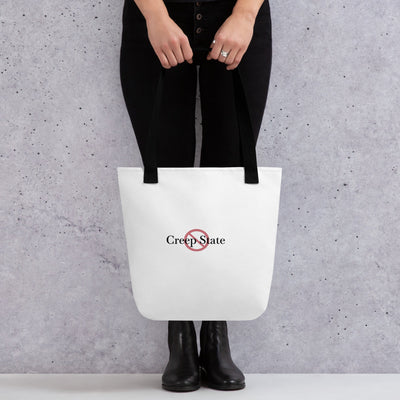 Creep State tote bag with printed logo – durable reusable canvas – DETOUR.STORE