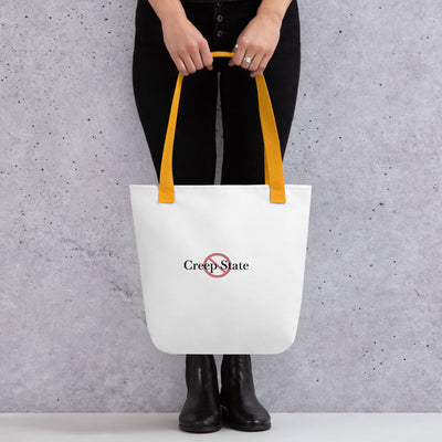 Creep State tote bag with printed logo – durable reusable canvas – DETOUR.STORE