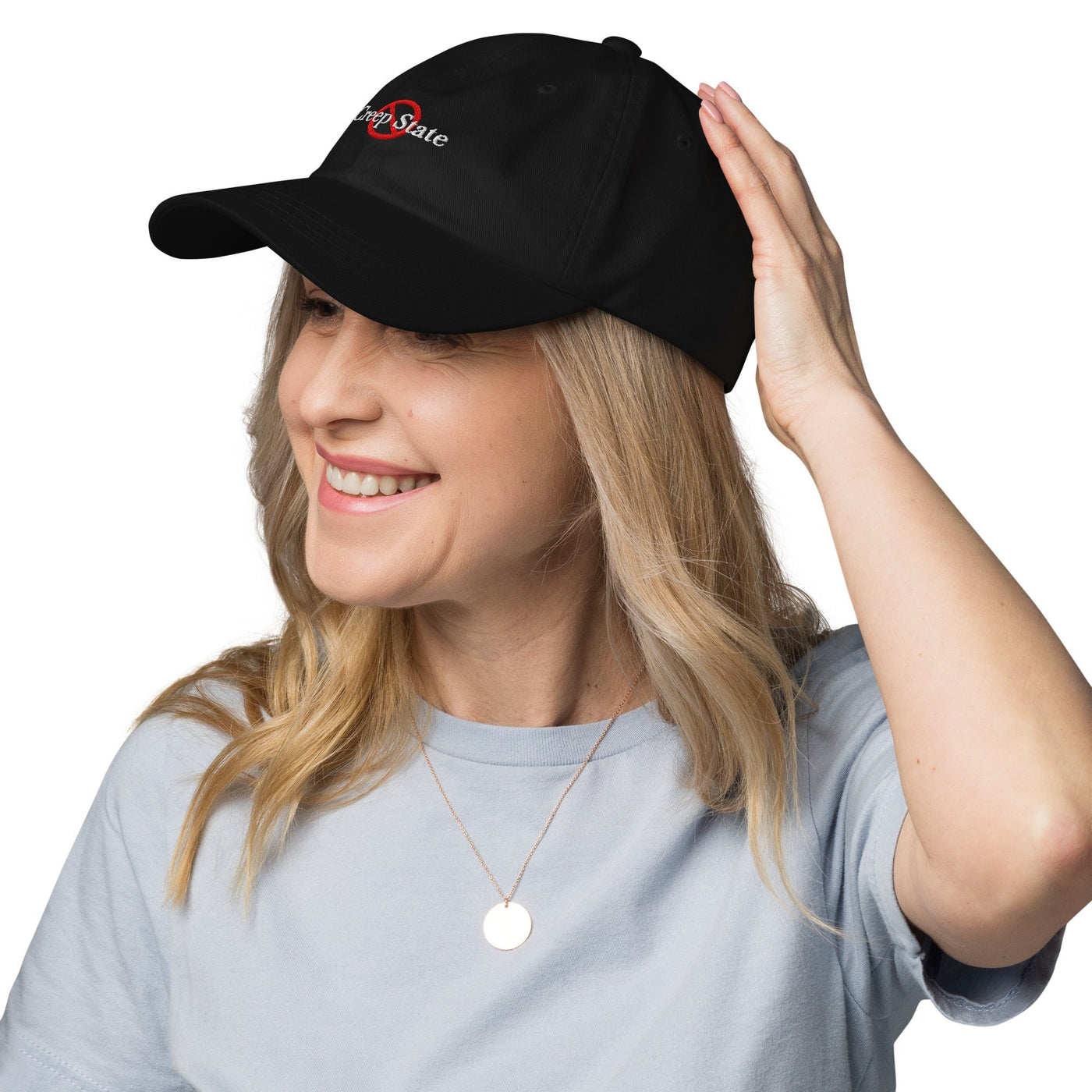 Creep State dad hat with embroidered logo – multiple colors – DETOUR.STORE
