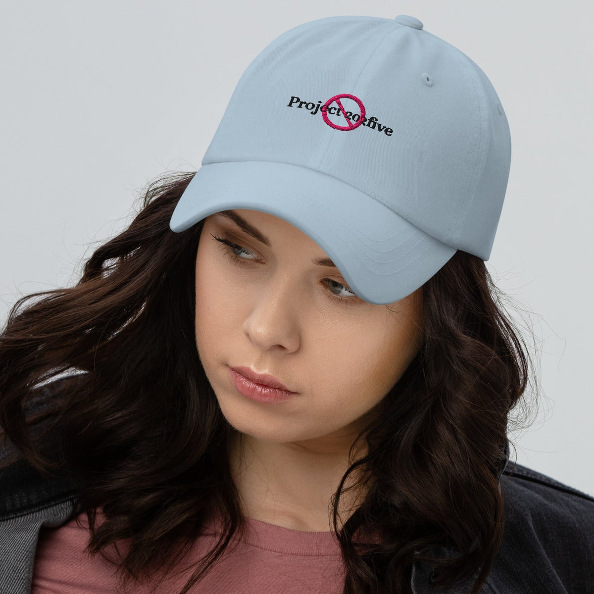 Project 2025 dad hat with embroidered logo – multiple colors – DETOUR.STORE