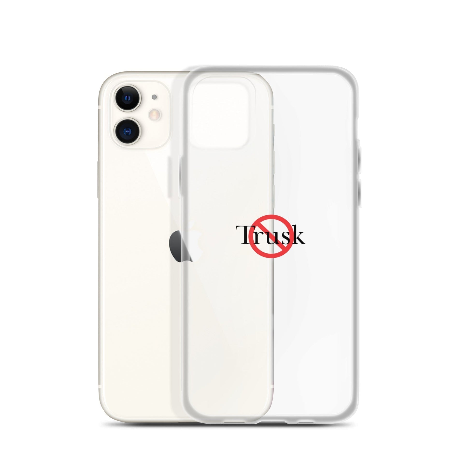 Clear Case for iPhone® TRUSK AND TRUTIN –bold  Anti-Billionaire Parody