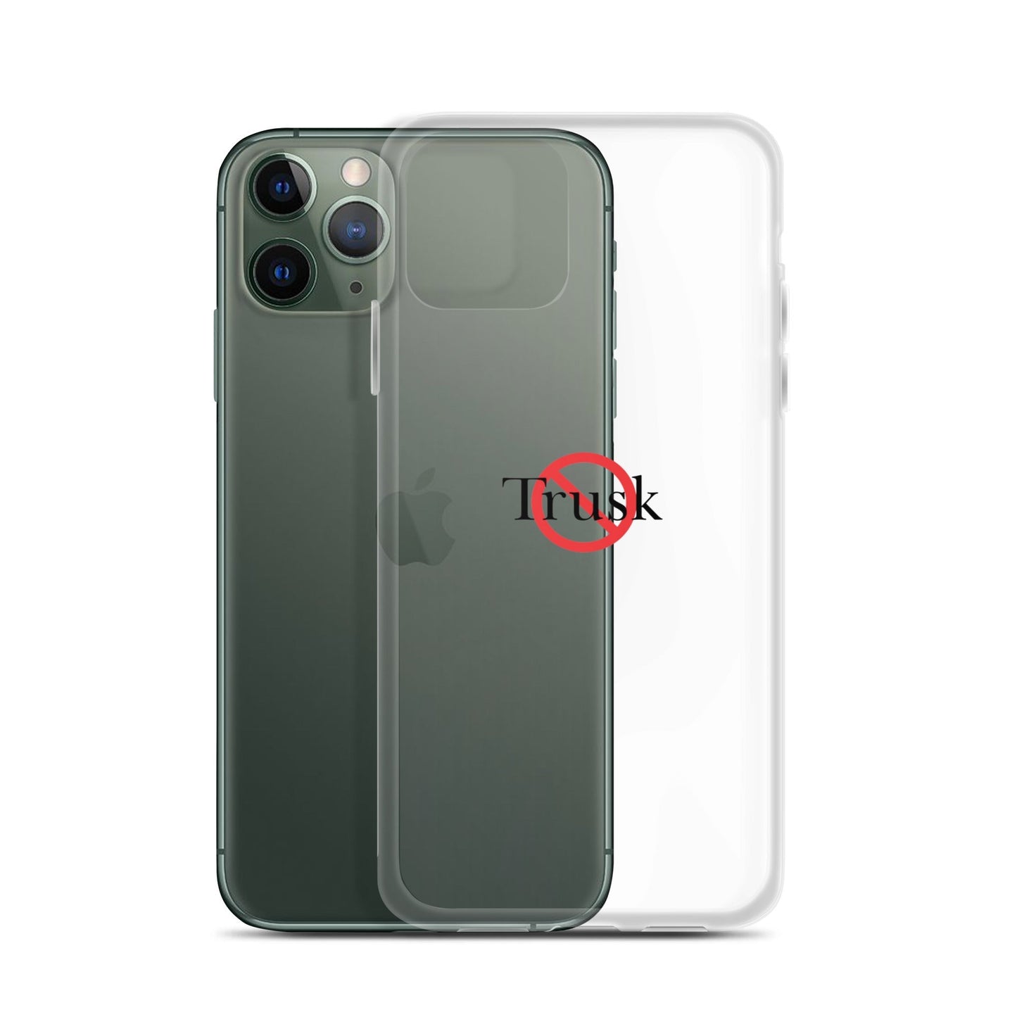 Clear Case for iPhone® TRUSK AND TRUTIN –bold  Anti-Billionaire Parody