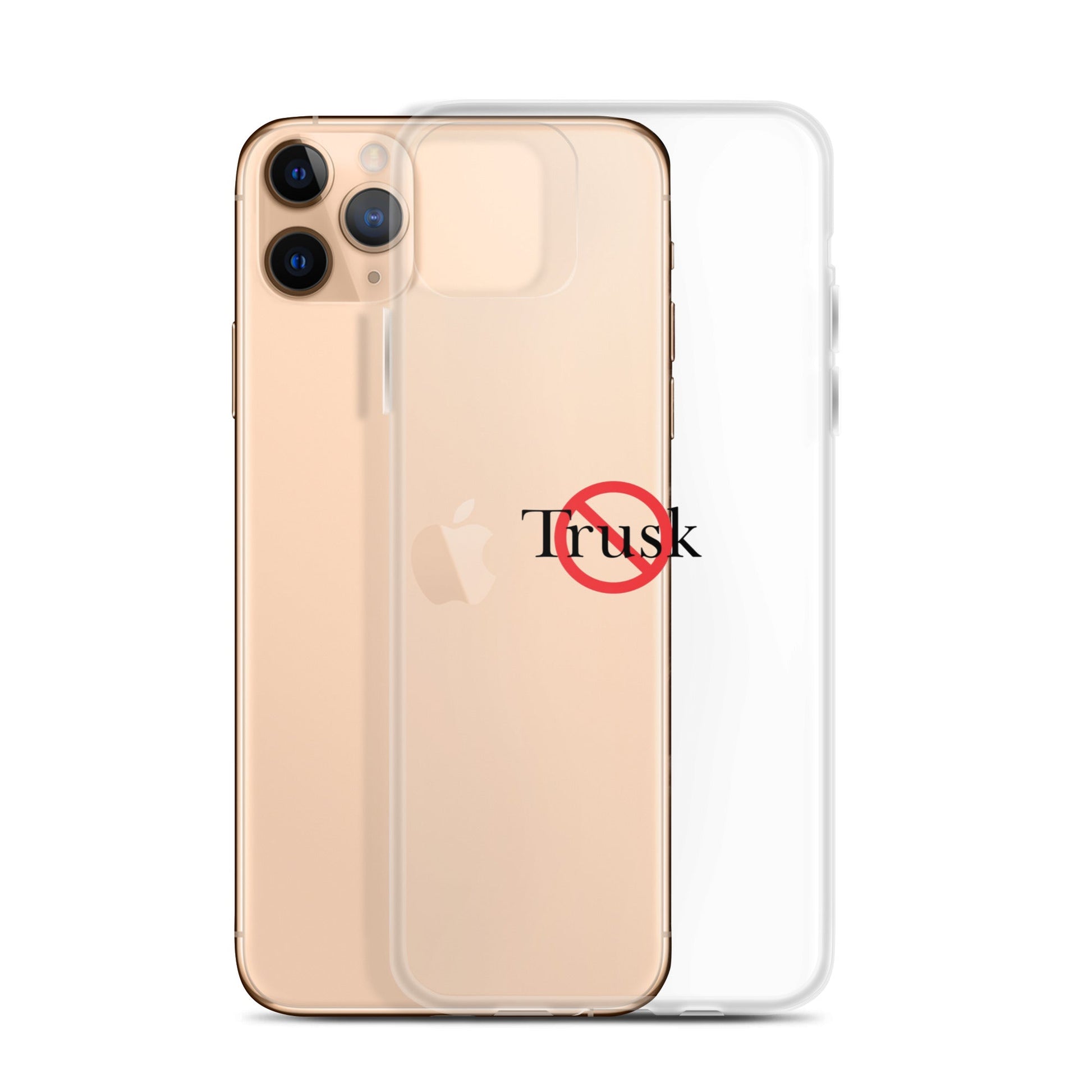 Clear Case for iPhone® TRUSK AND TRUTIN –bold  Anti-Billionaire Parody