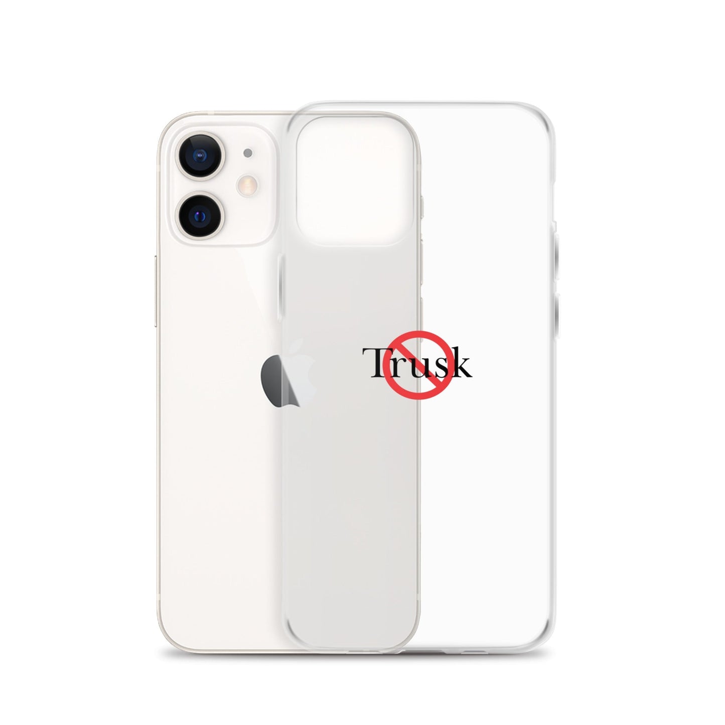 Clear Case for iPhone® TRUSK AND TRUTIN –bold  Anti-Billionaire Parody
