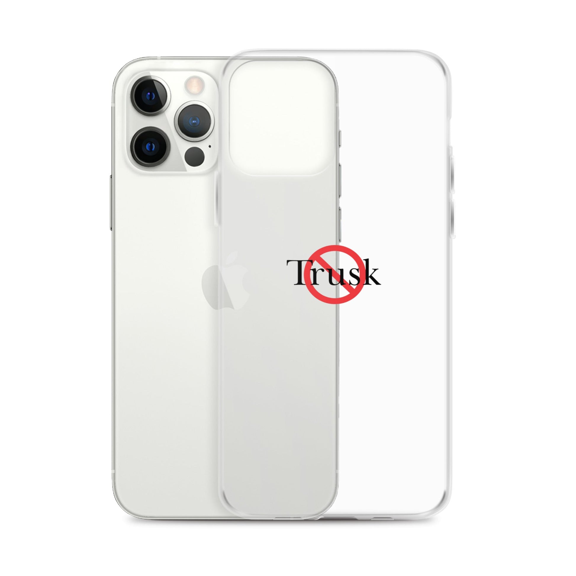 Clear Case for iPhone® TRUSK AND TRUTIN –bold  Anti-Billionaire Parody