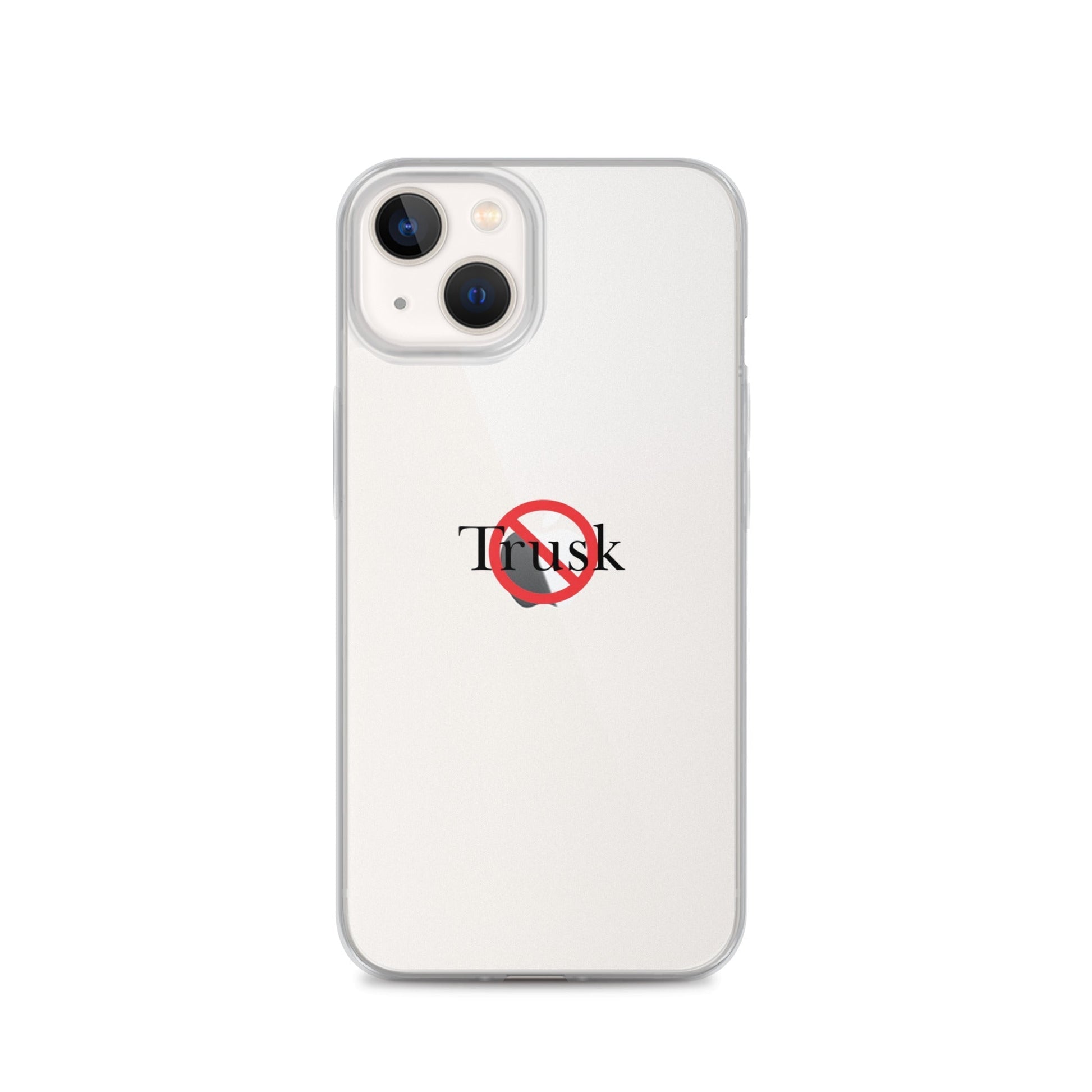Clear Case for iPhone® TRUSK AND TRUTIN –bold  Anti-Billionaire Parody