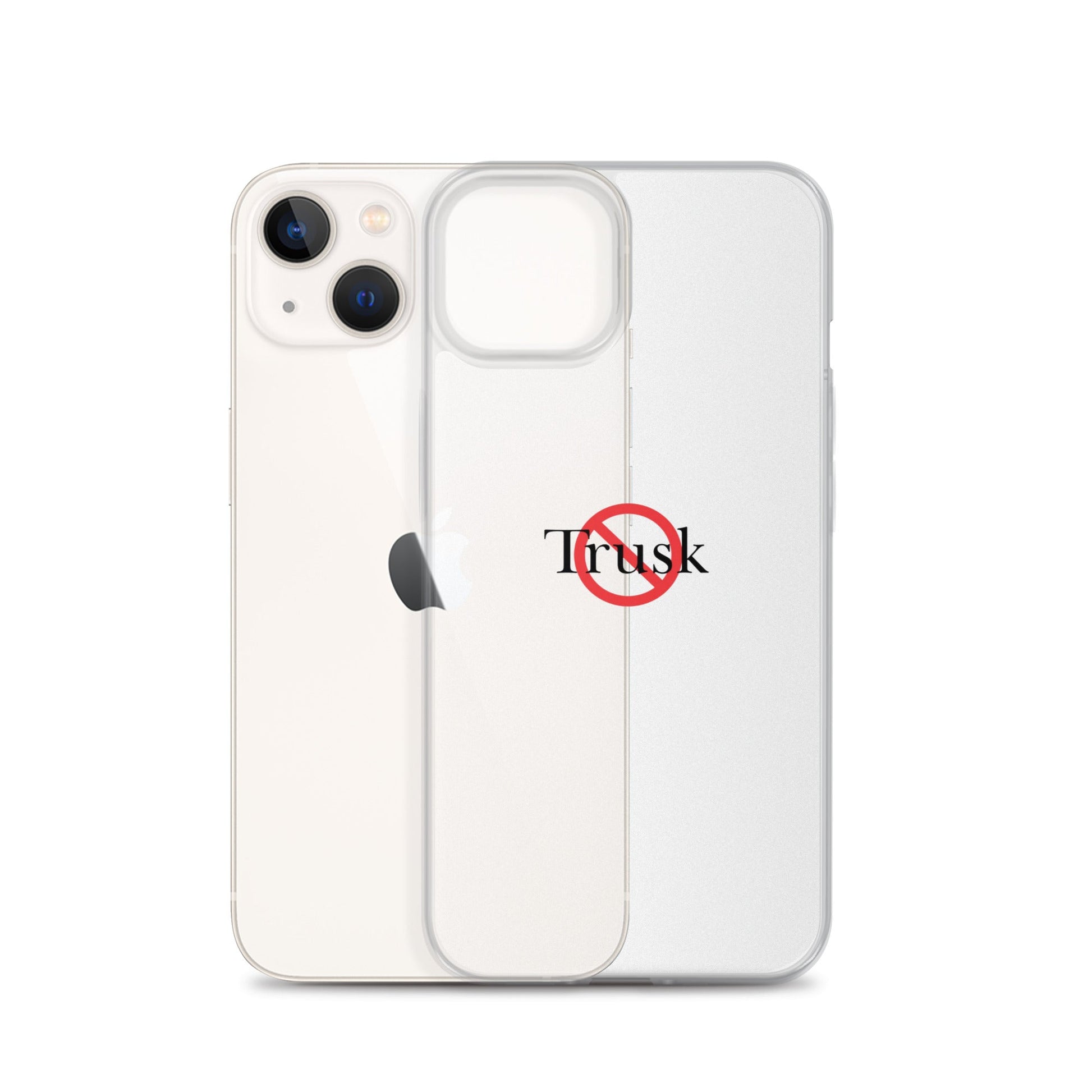 Clear Case for iPhone® TRUSK AND TRUTIN –bold  Anti-Billionaire Parody