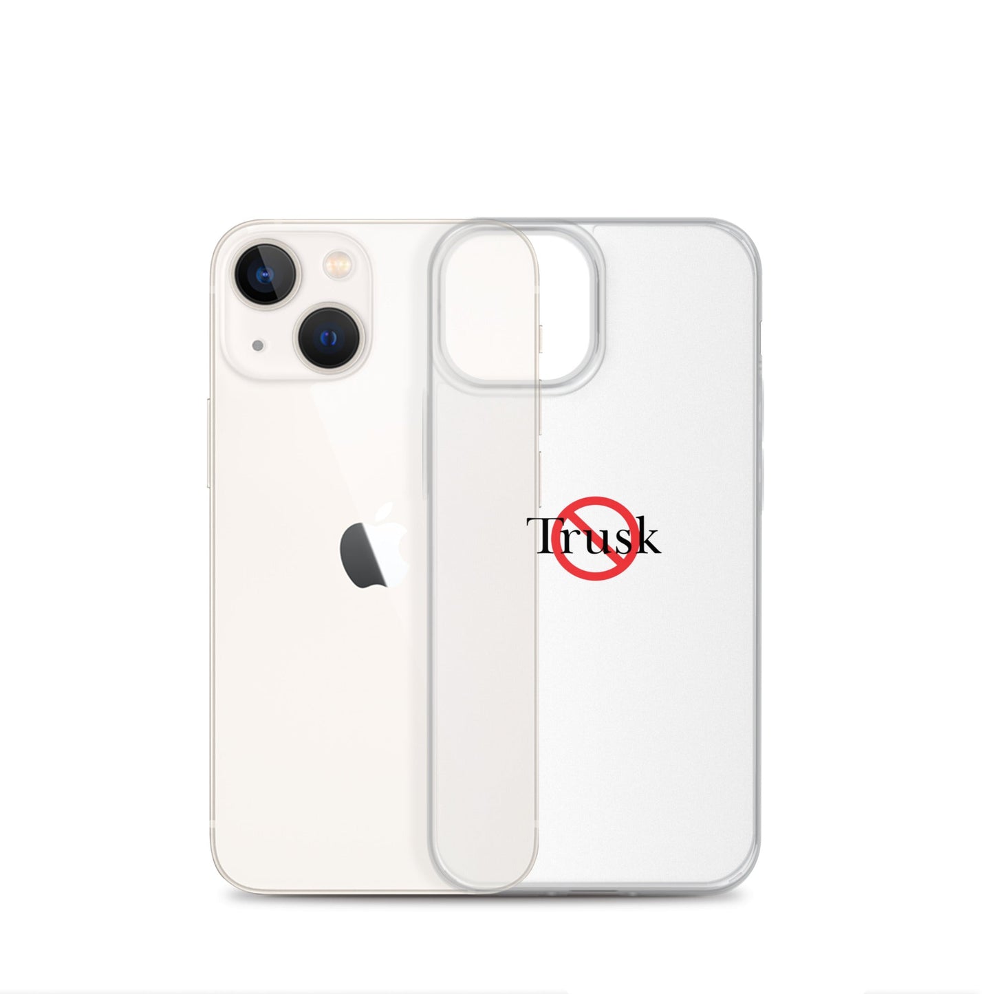 Clear Case for iPhone® TRUSK AND TRUTIN –bold  Anti-Billionaire Parody