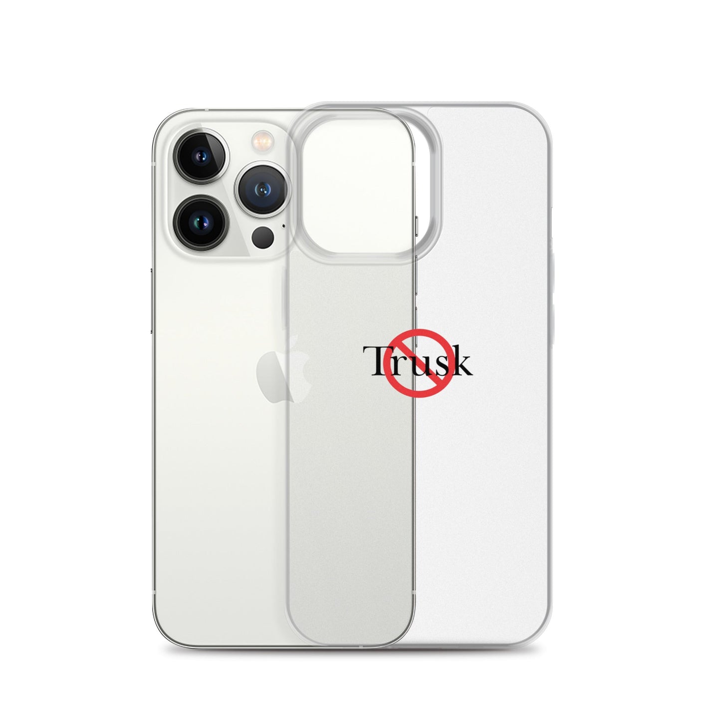 Clear Case for iPhone® TRUSK AND TRUTIN –bold  Anti-Billionaire Parody
