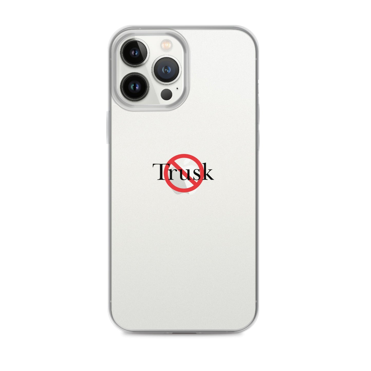 Clear Case for iPhone® TRUSK AND TRUTIN –bold  Anti-Billionaire Parody