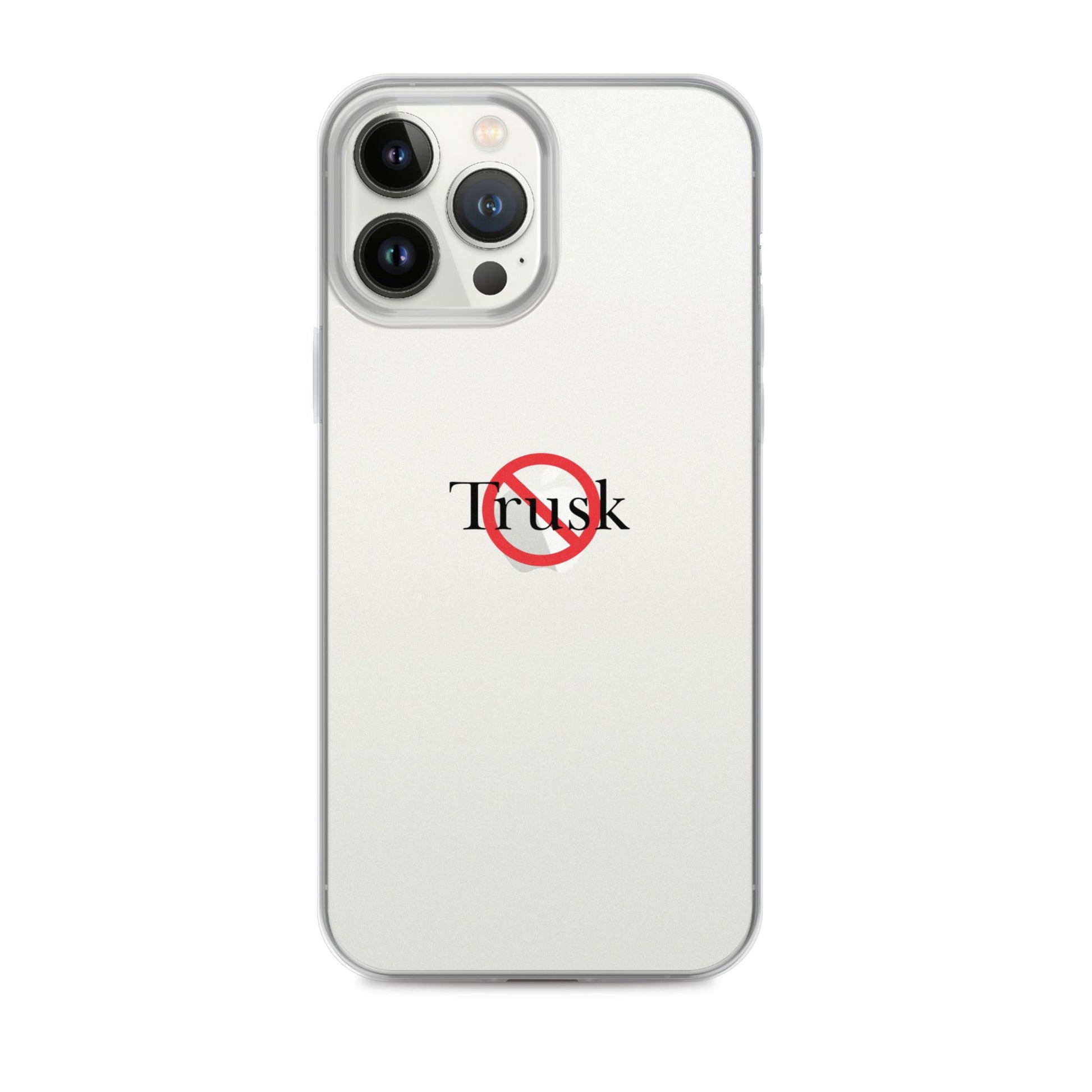 Clear Case for iPhone® TRUSK AND TRUTIN –bold  Anti-Billionaire Parody
