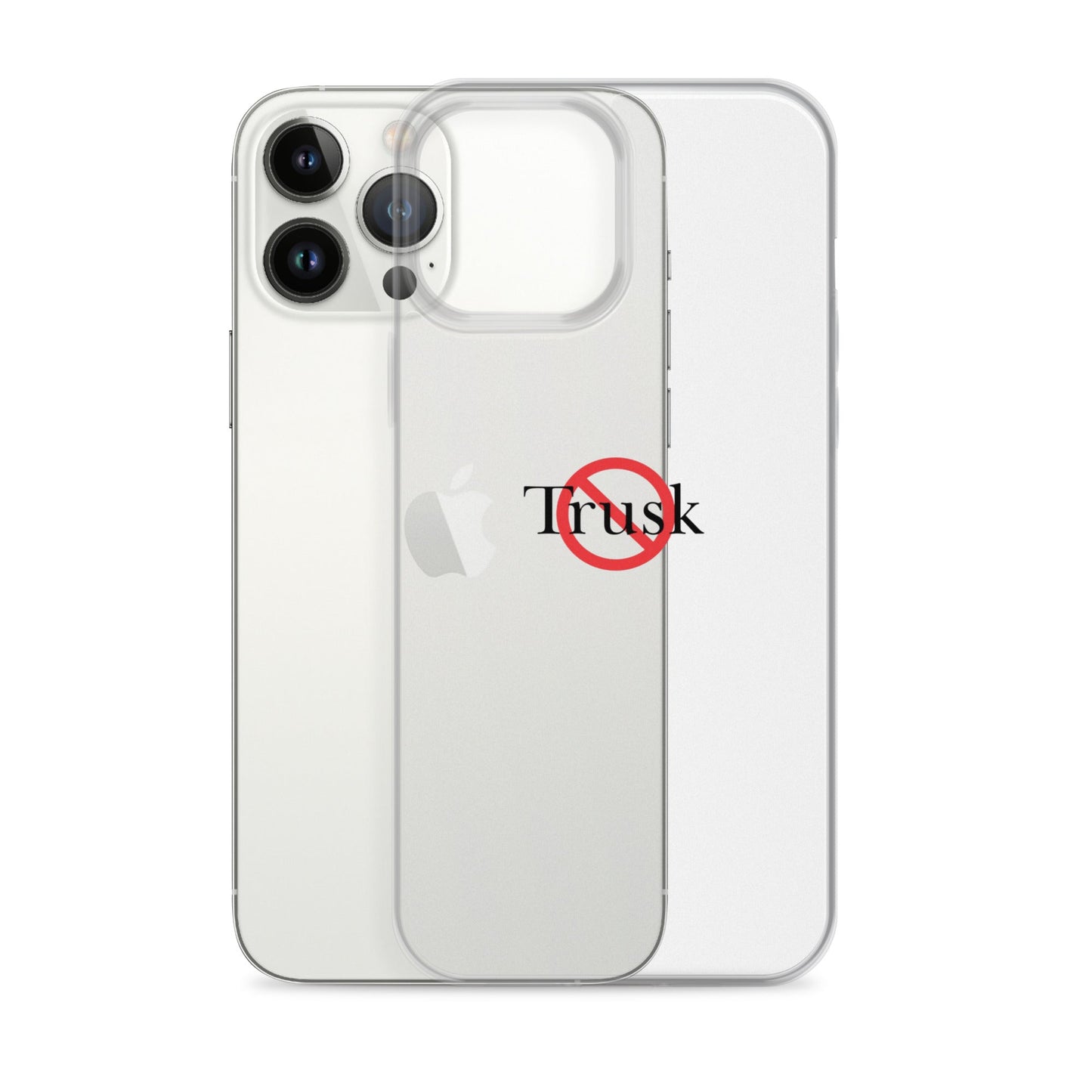 Clear Case for iPhone® TRUSK AND TRUTIN –bold  Anti-Billionaire Parody