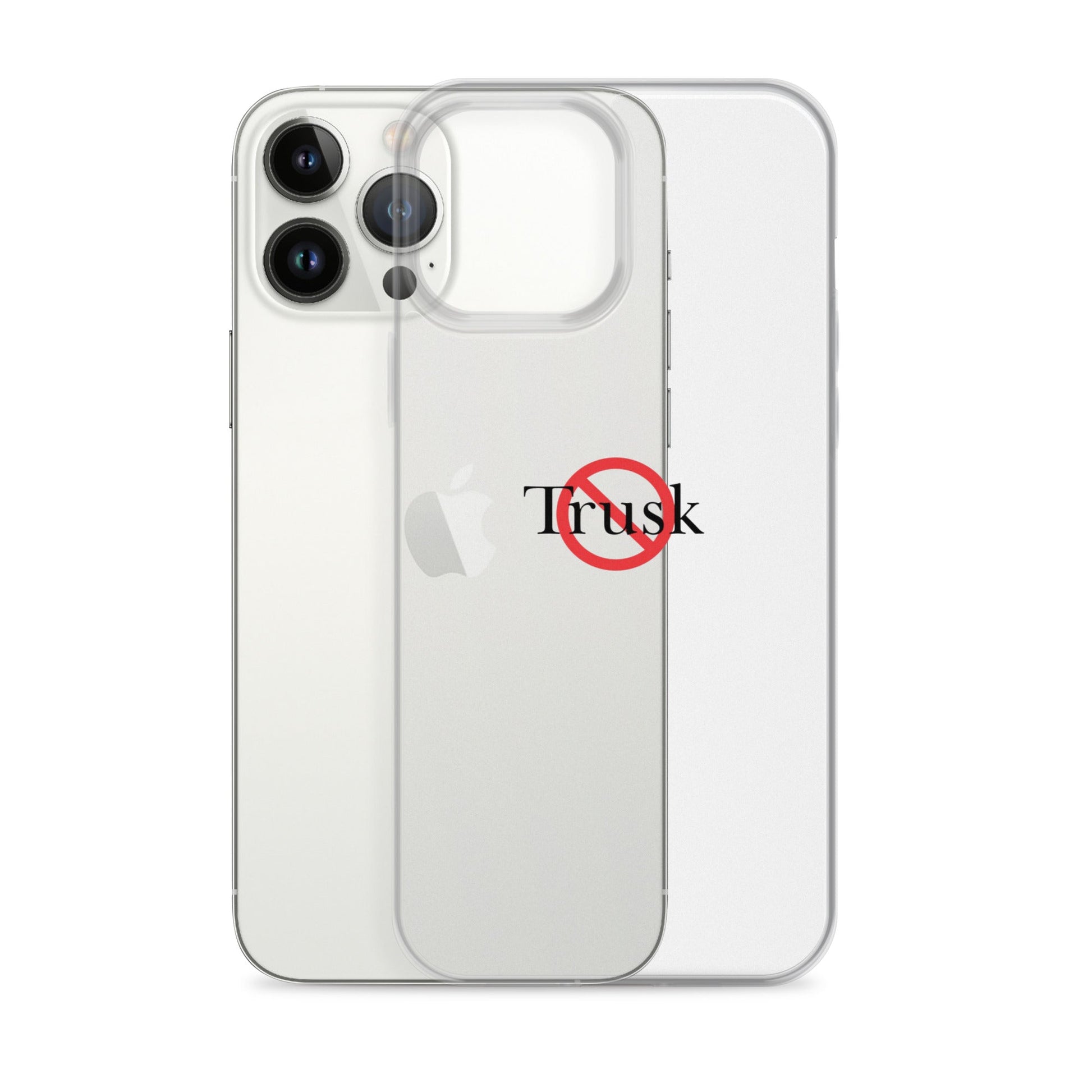 Clear Case for iPhone® TRUSK AND TRUTIN –bold  Anti-Billionaire Parody