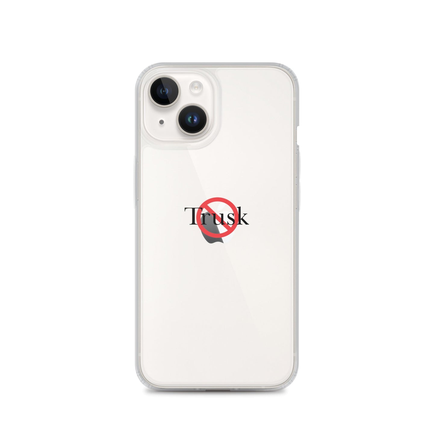 Clear Case for iPhone® TRUSK AND TRUTIN –bold  Anti-Billionaire Parody