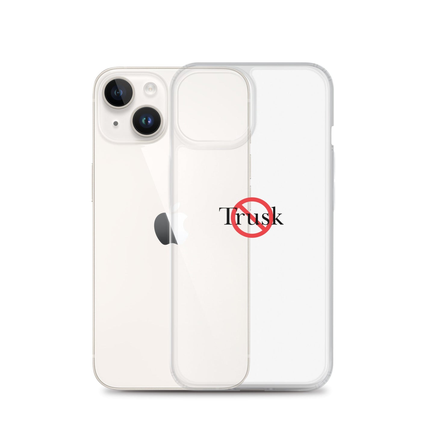 Clear Case for iPhone® TRUSK AND TRUTIN –bold  Anti-Billionaire Parody
