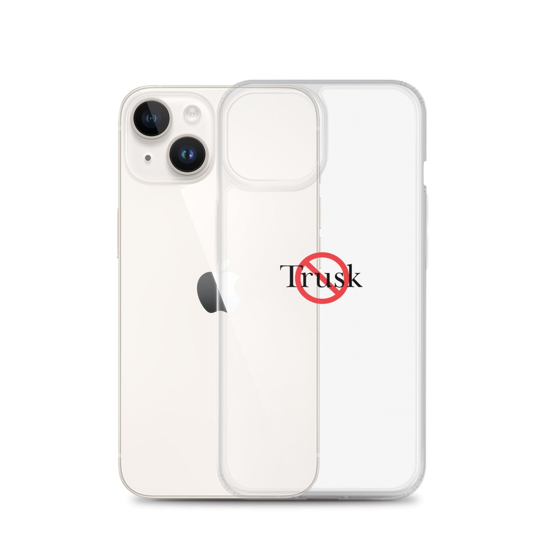 Clear Case for iPhone® TRUSK AND TRUTIN –bold  Anti-Billionaire Parody