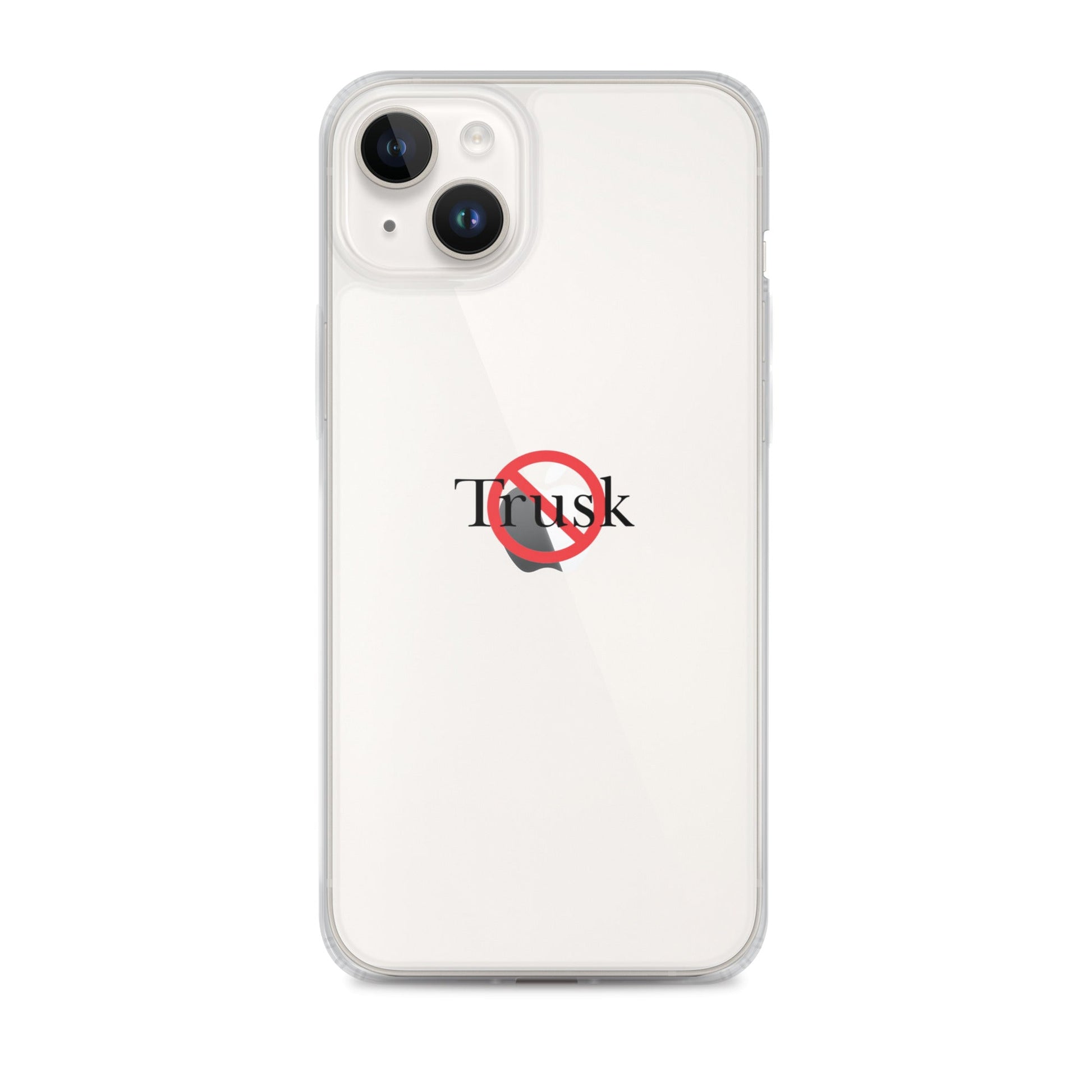 Clear Case for iPhone® TRUSK AND TRUTIN –bold  Anti-Billionaire Parody