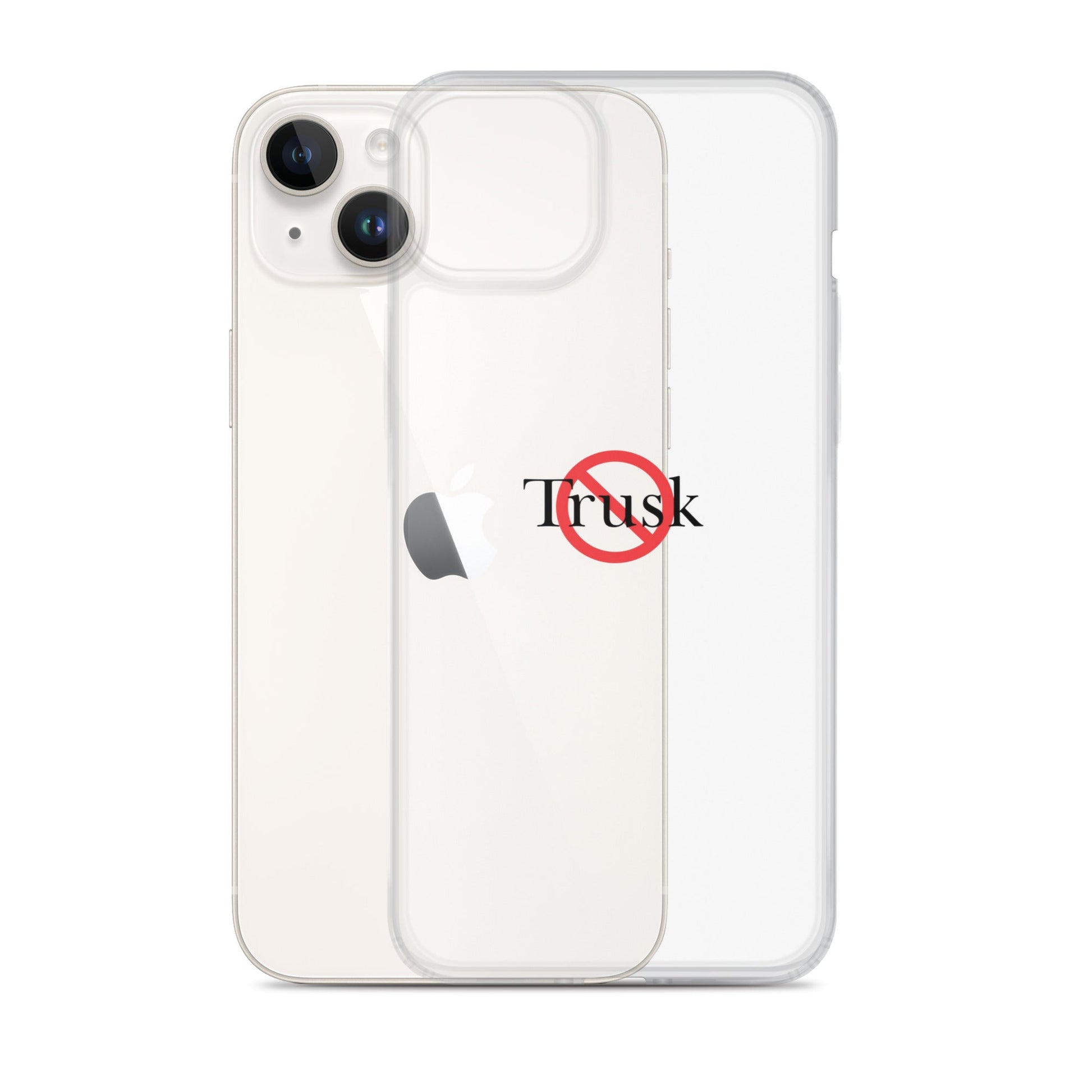 Clear Case for iPhone® TRUSK AND TRUTIN –bold  Anti-Billionaire Parody
