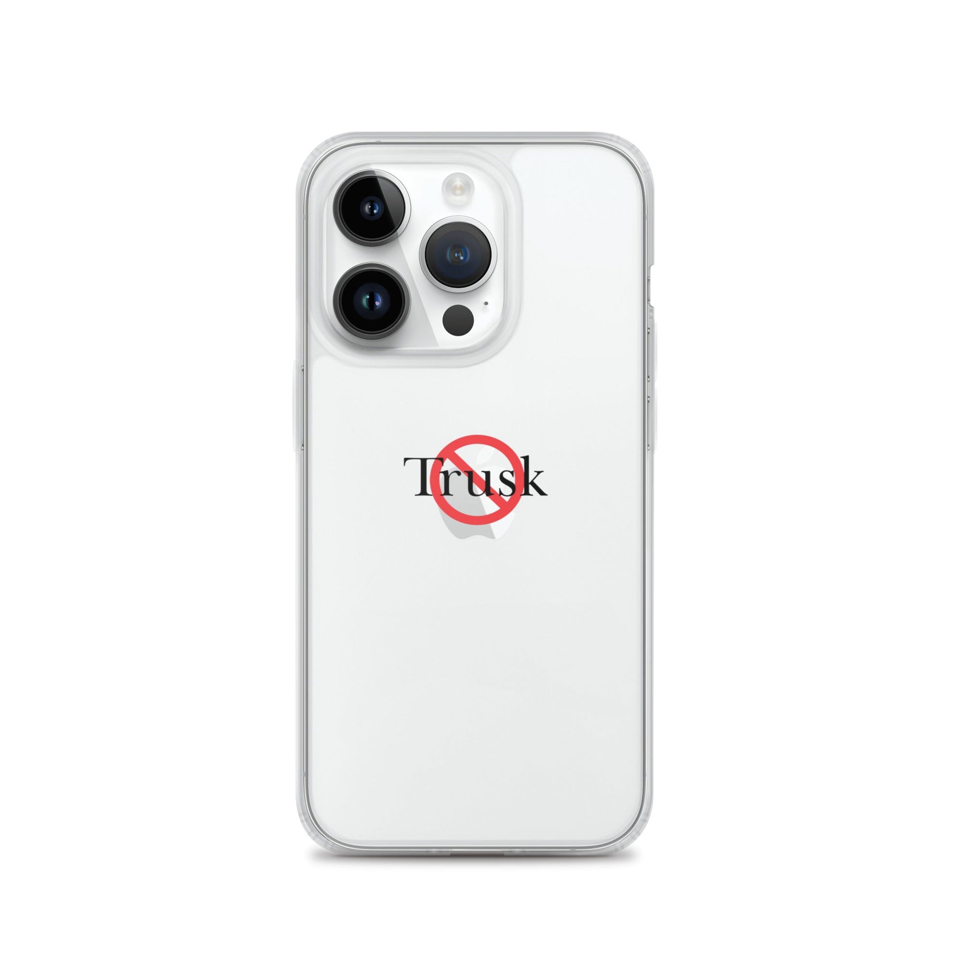Clear Case for iPhone® TRUSK AND TRUTIN –bold  Anti-Billionaire Parody