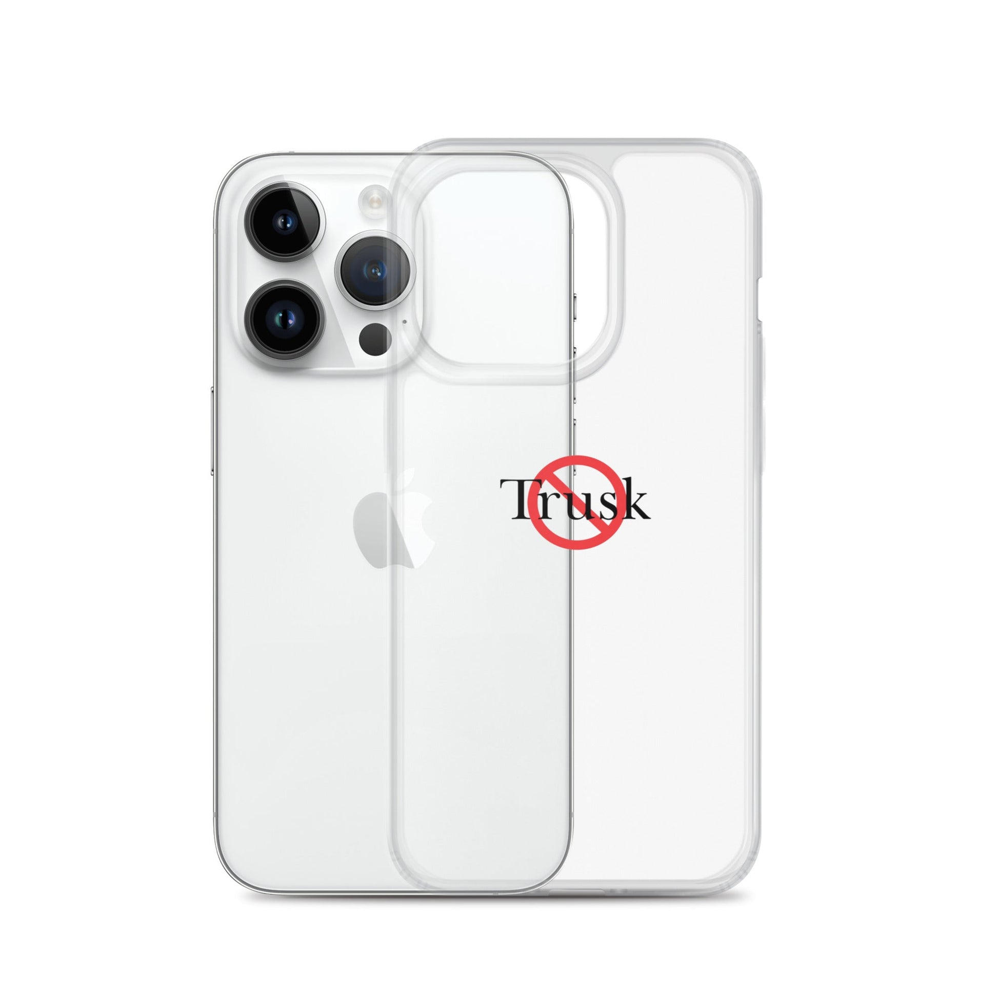 Clear Case for iPhone® TRUSK AND TRUTIN –bold  Anti-Billionaire Parody