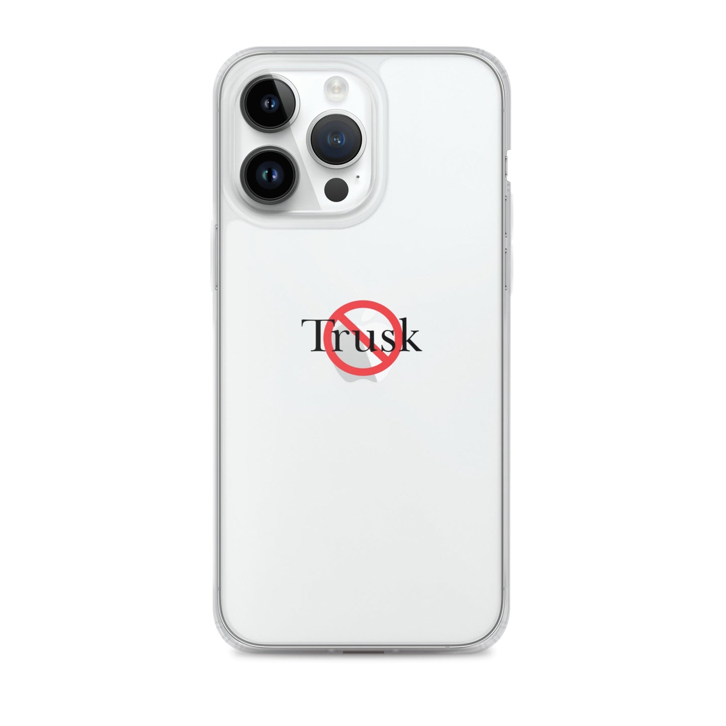 Clear Case for iPhone® TRUSK AND TRUTIN –bold  Anti-Billionaire Parody