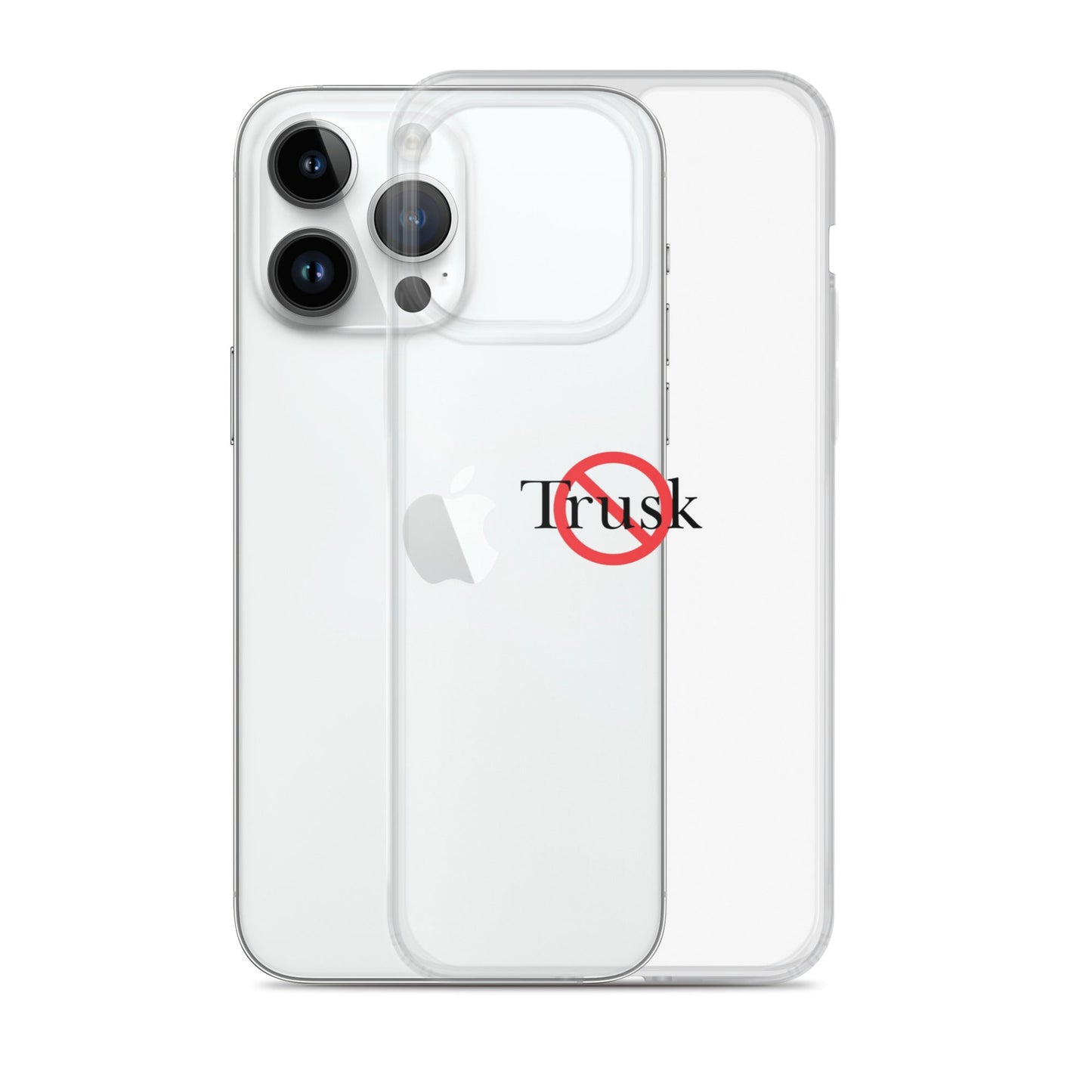 Clear Case for iPhone® TRUSK AND TRUTIN –bold  Anti-Billionaire Parody