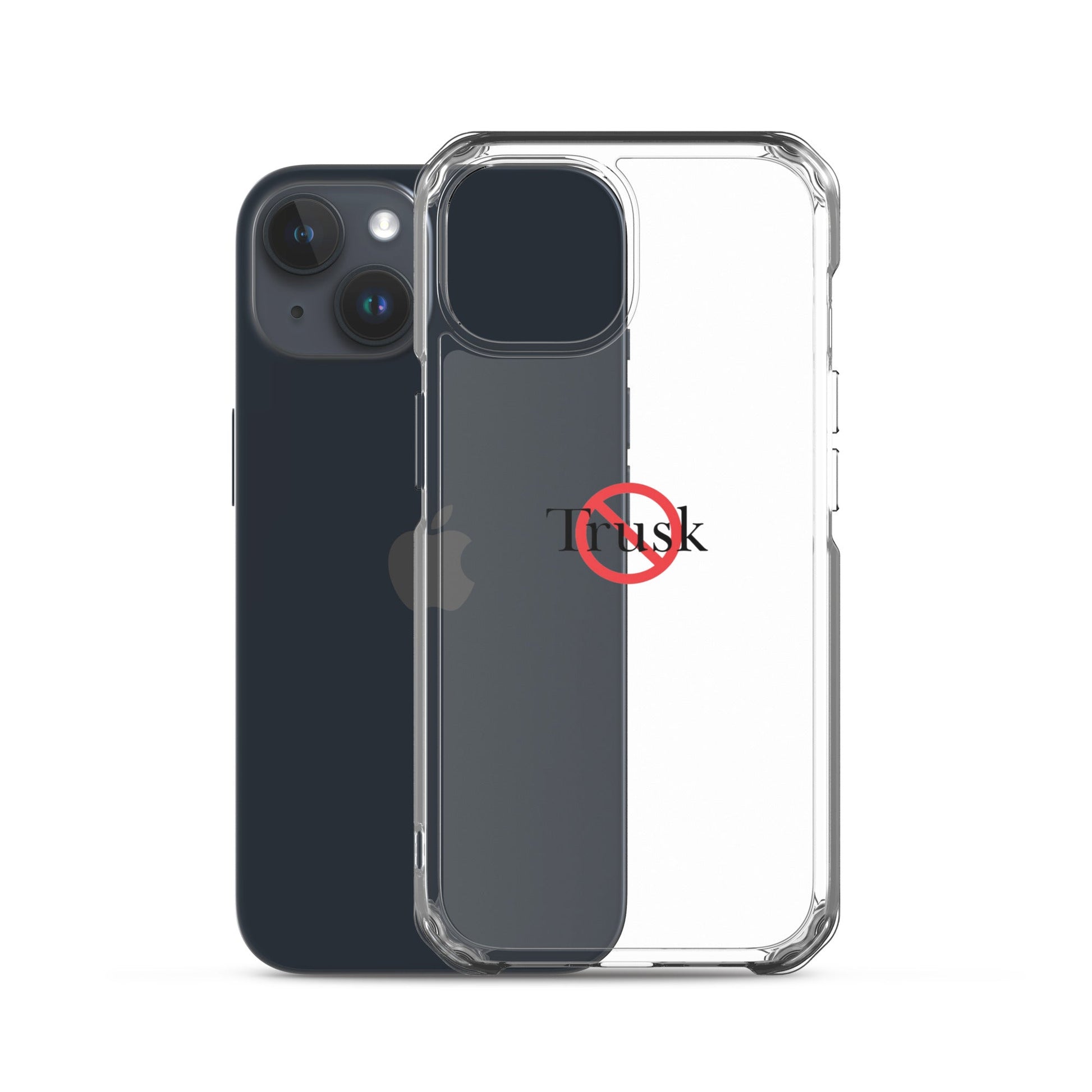 Clear Case for iPhone® TRUSK AND TRUTIN –bold  Anti-Billionaire Parody