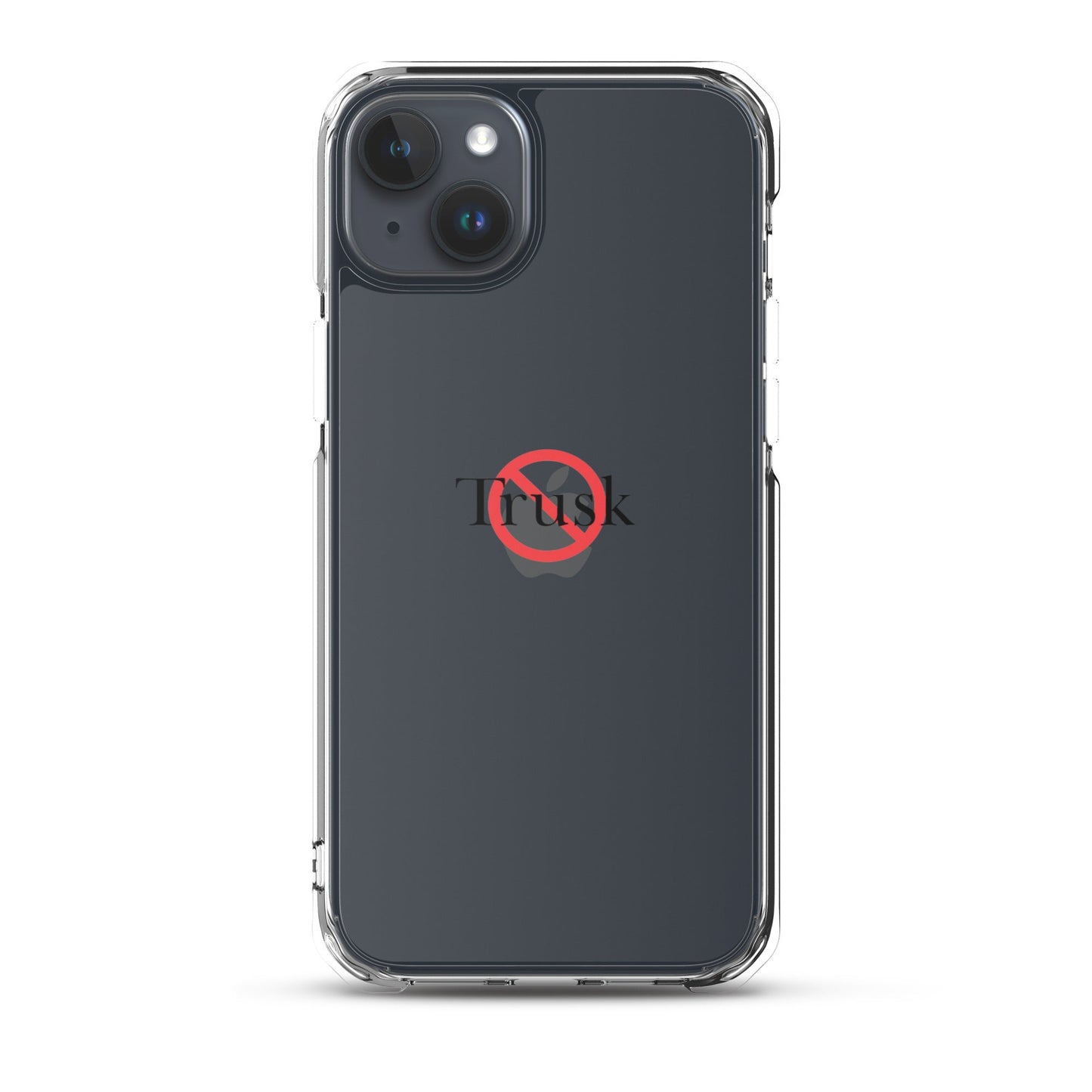 Clear Case for iPhone® TRUSK AND TRUTIN –bold  Anti-Billionaire Parody