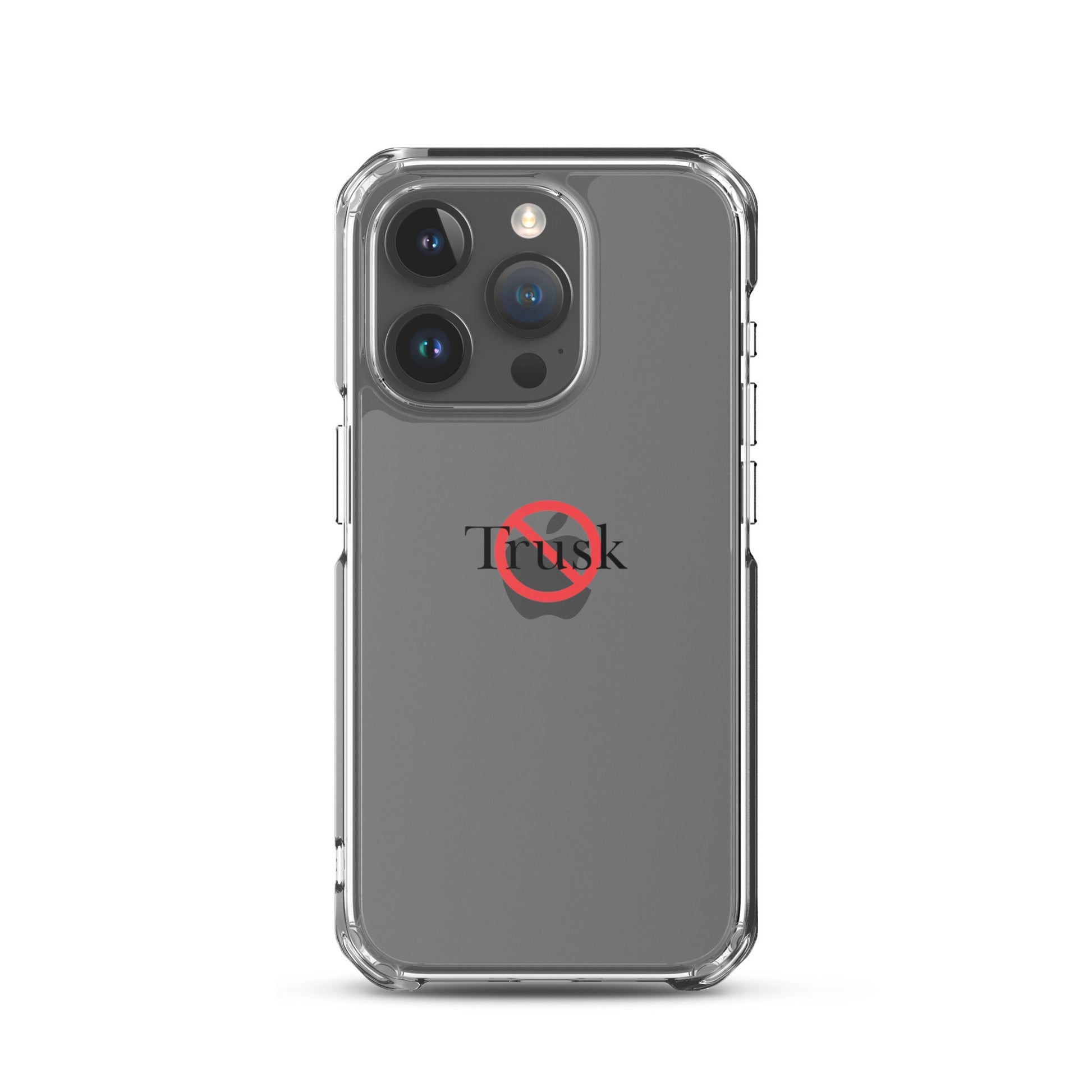 Clear Case for iPhone® TRUSK AND TRUTIN –bold  Anti-Billionaire Parody