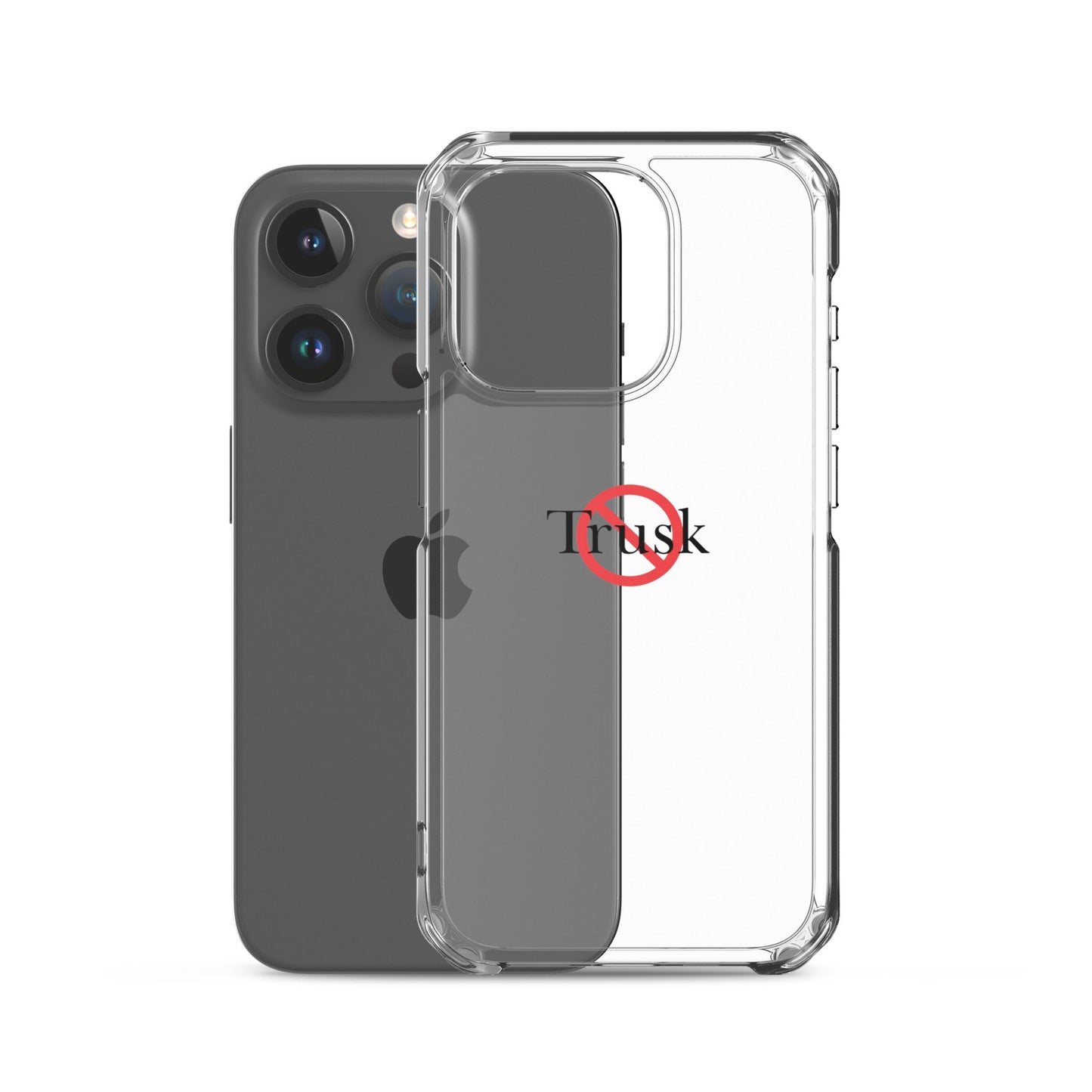 Clear Case for iPhone® TRUSK AND TRUTIN –bold  Anti-Billionaire Parody