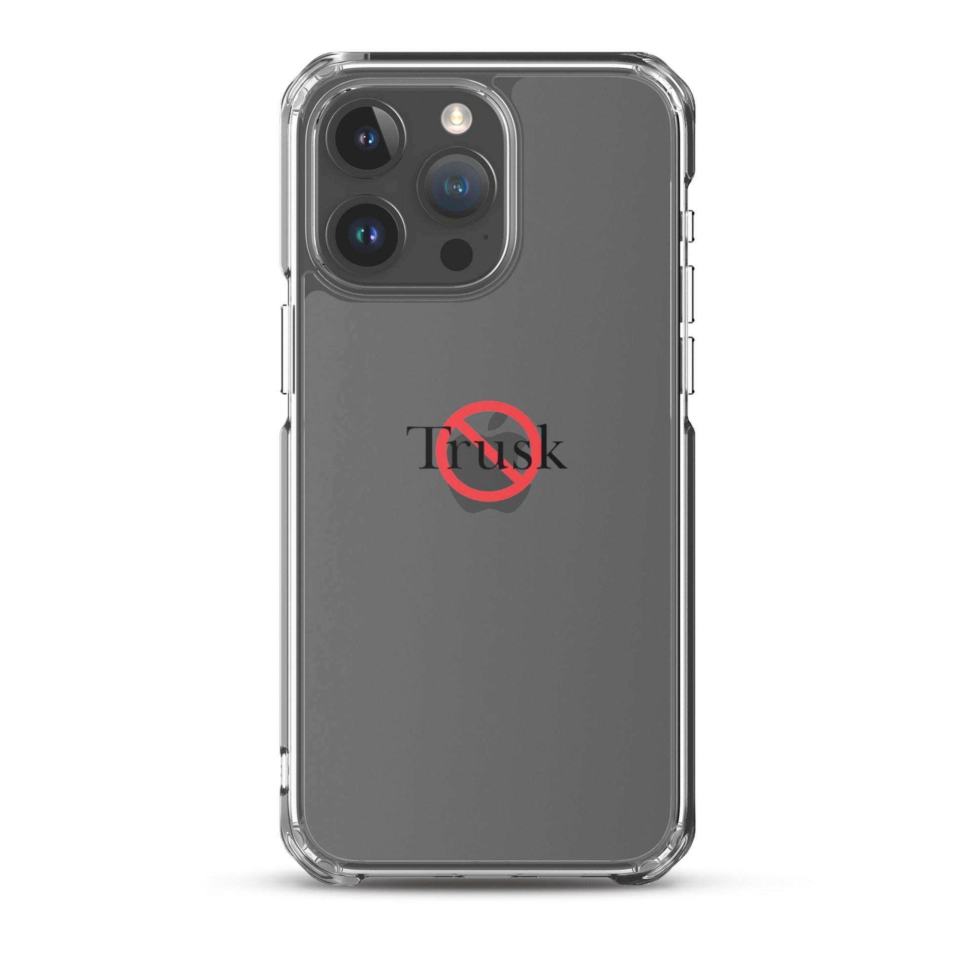 Clear Case for iPhone® TRUSK AND TRUTIN –bold  Anti-Billionaire Parody