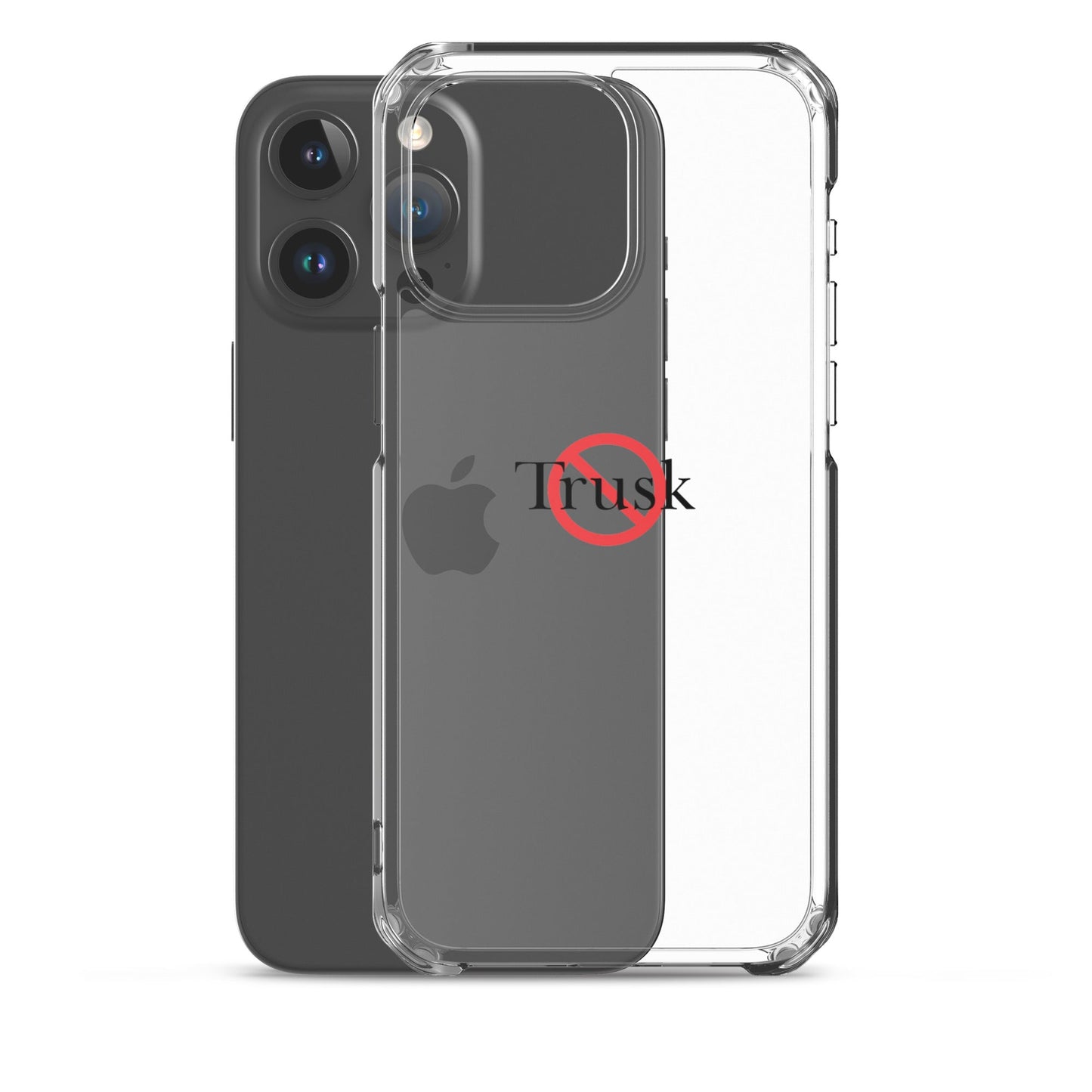 Clear Case for iPhone® TRUSK AND TRUTIN –bold  Anti-Billionaire Parody